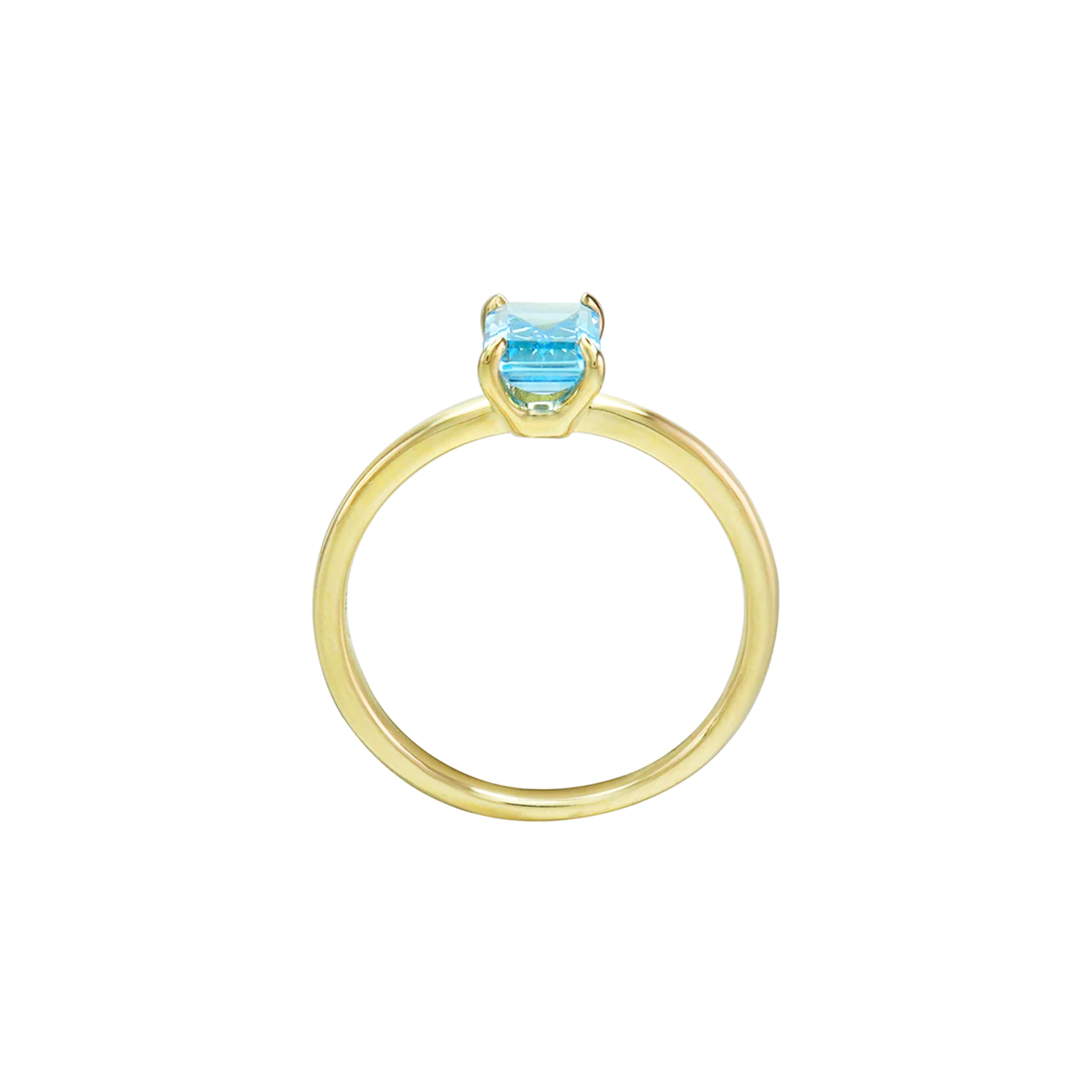 Dream Chaser Blue Topaz Solitaire Ring