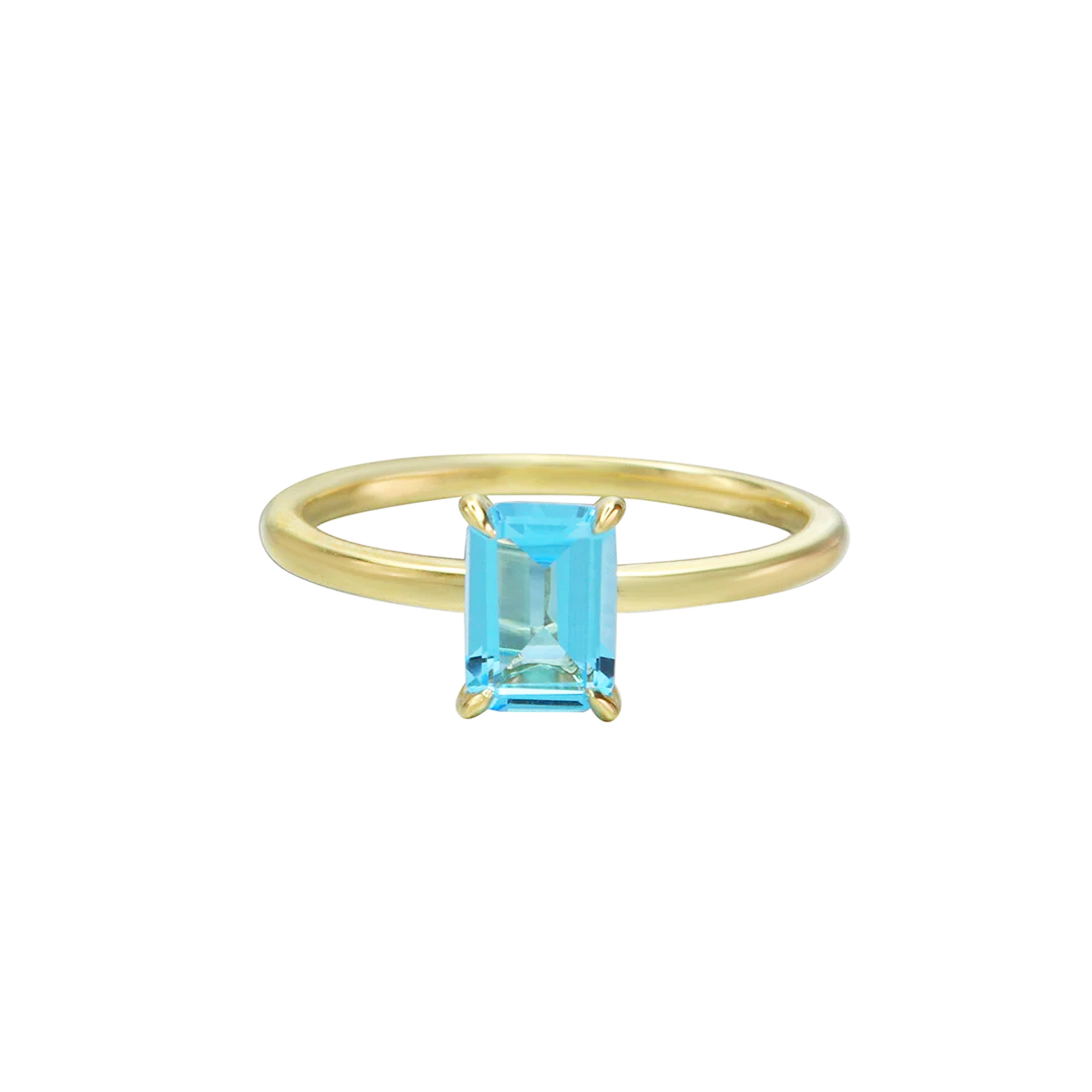 Dream Chaser Blue Topaz Solitaire Ring