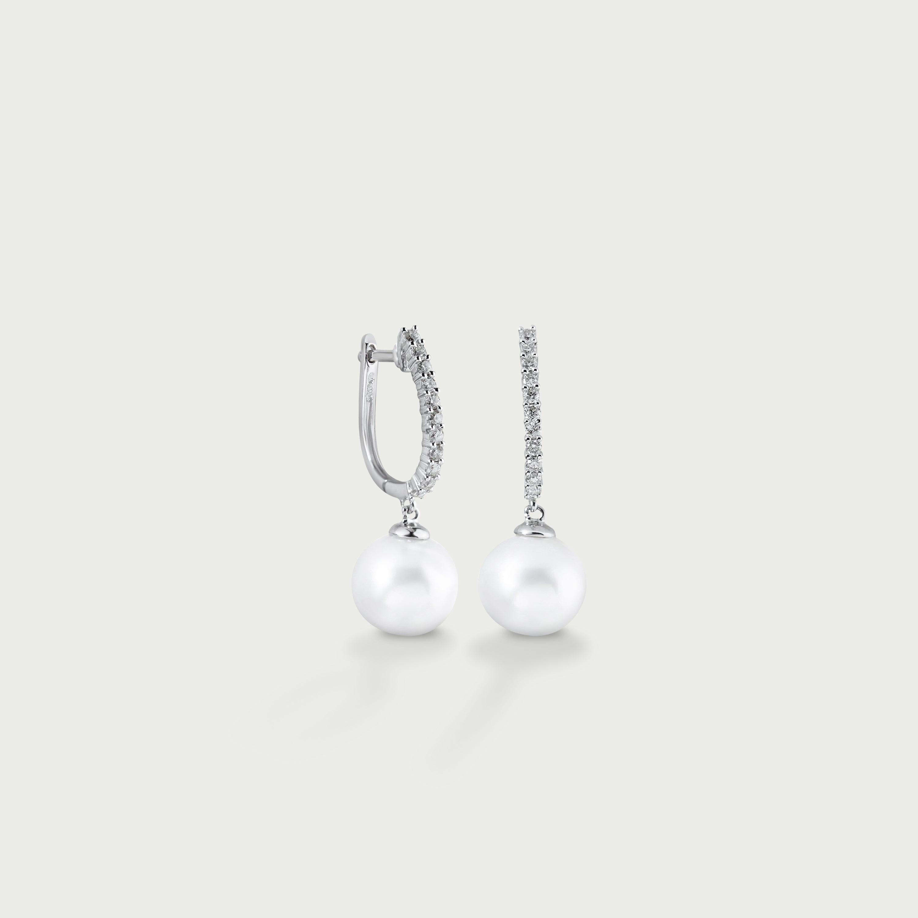Always Radiant Pearl Hoop Earrings