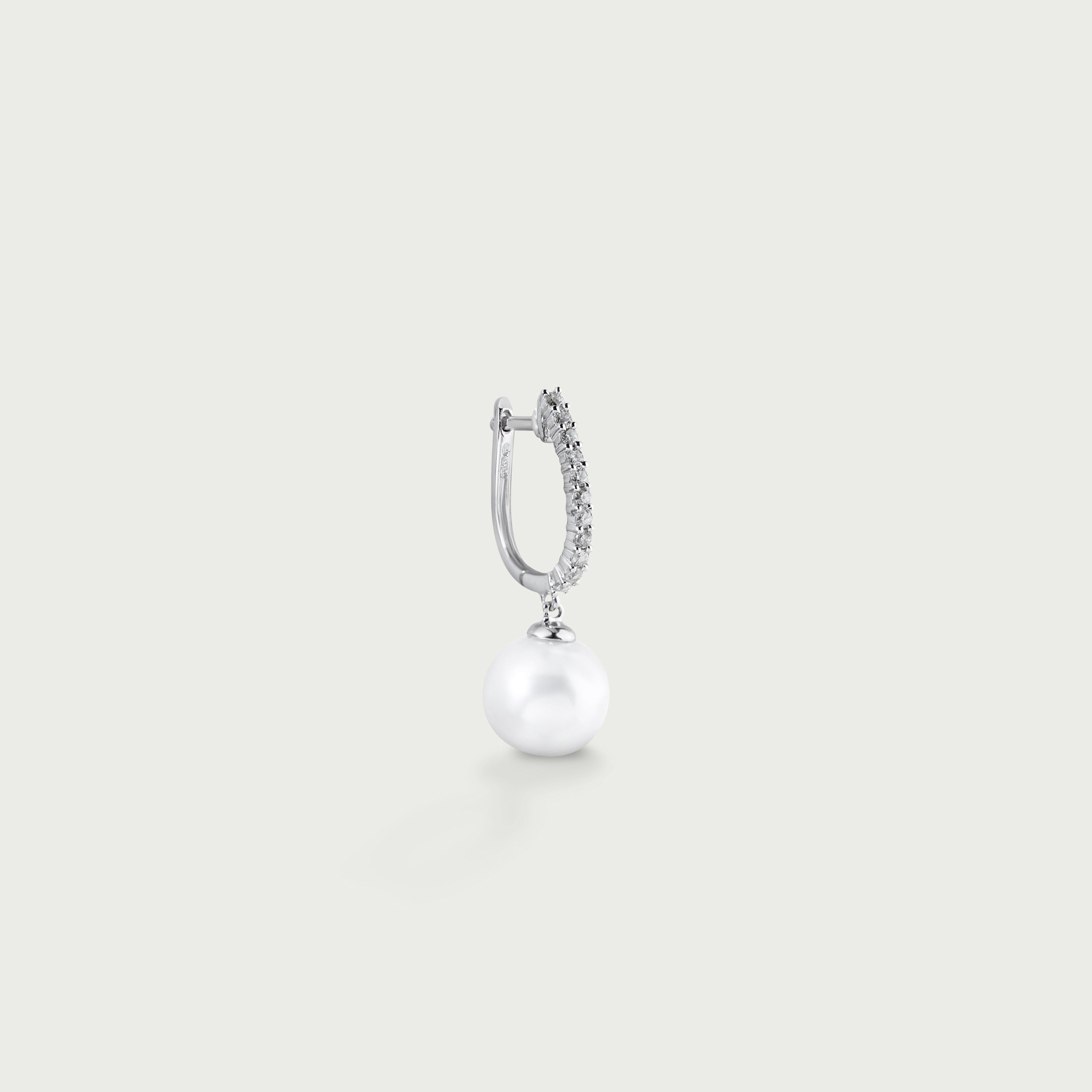Always Radiant Pearl Hoop Earrings