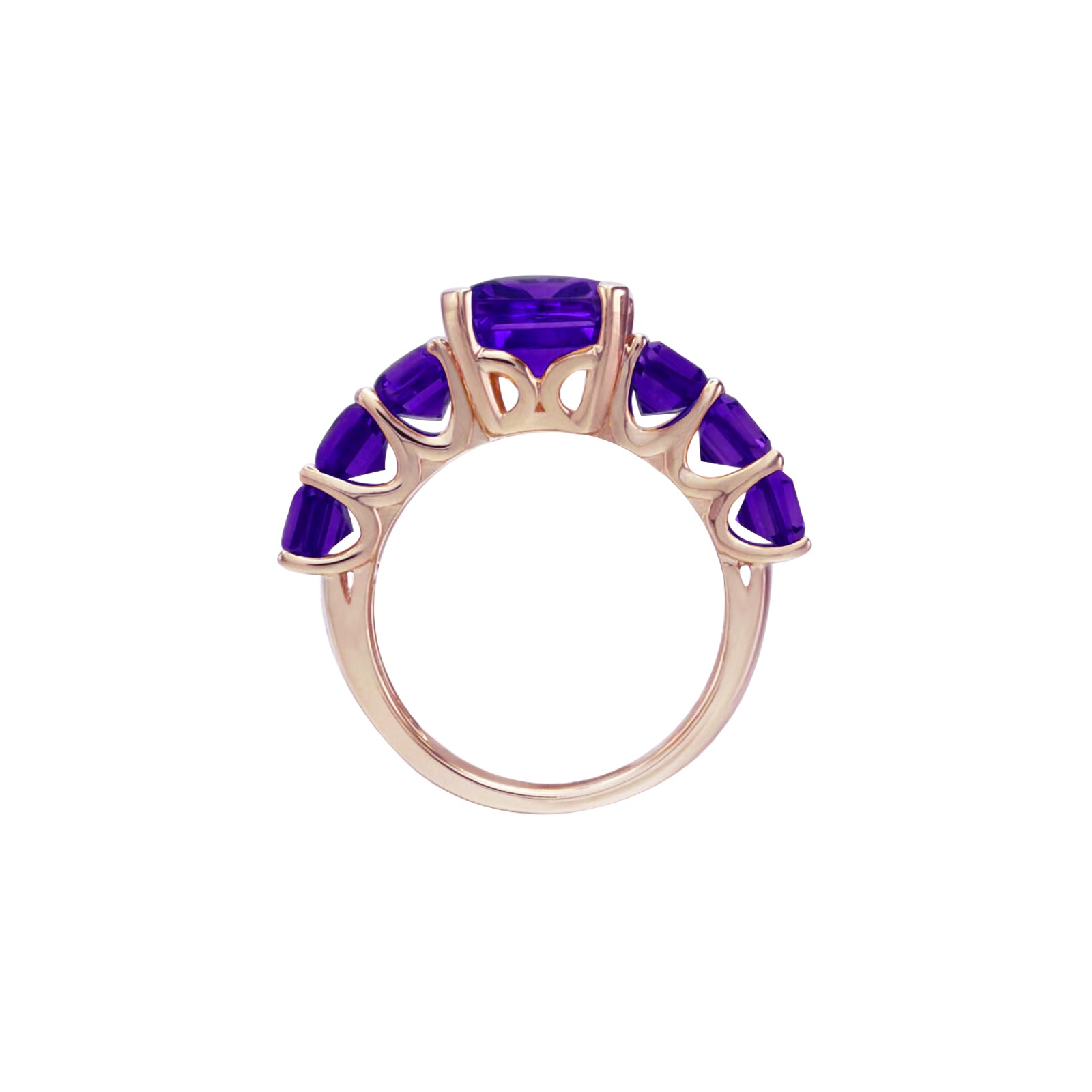 Crystal Armor Amethyst Eternity Ring
