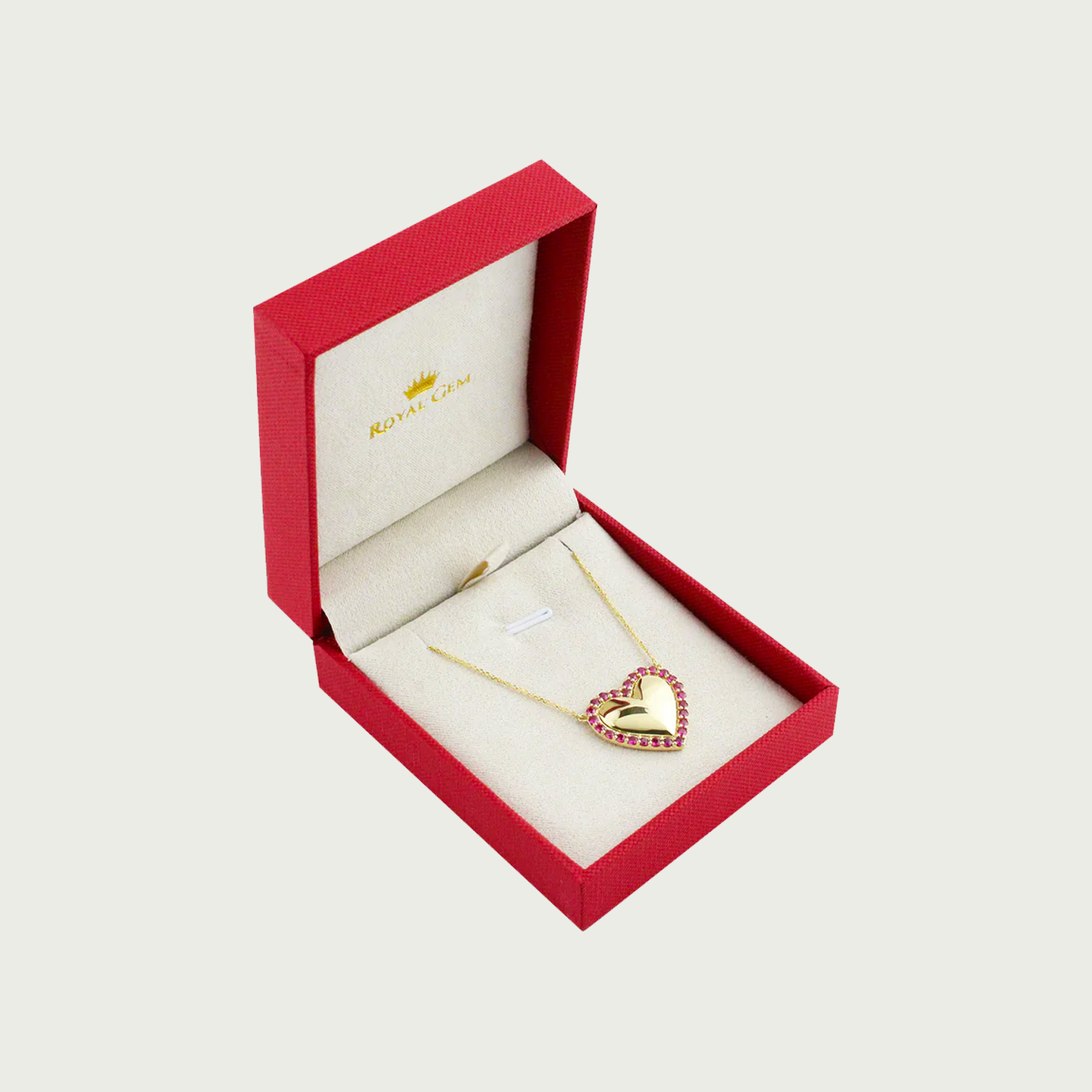 Blush Heart Pink Sapphire Necklace