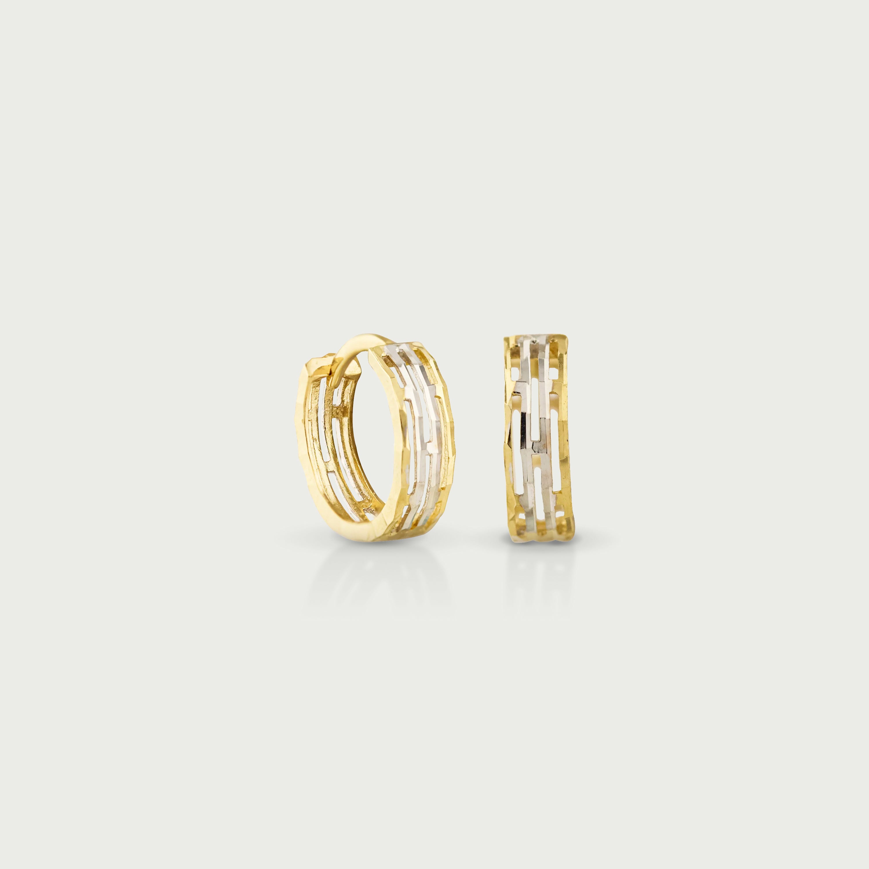 Brilliance Gold Hoop Earrings
