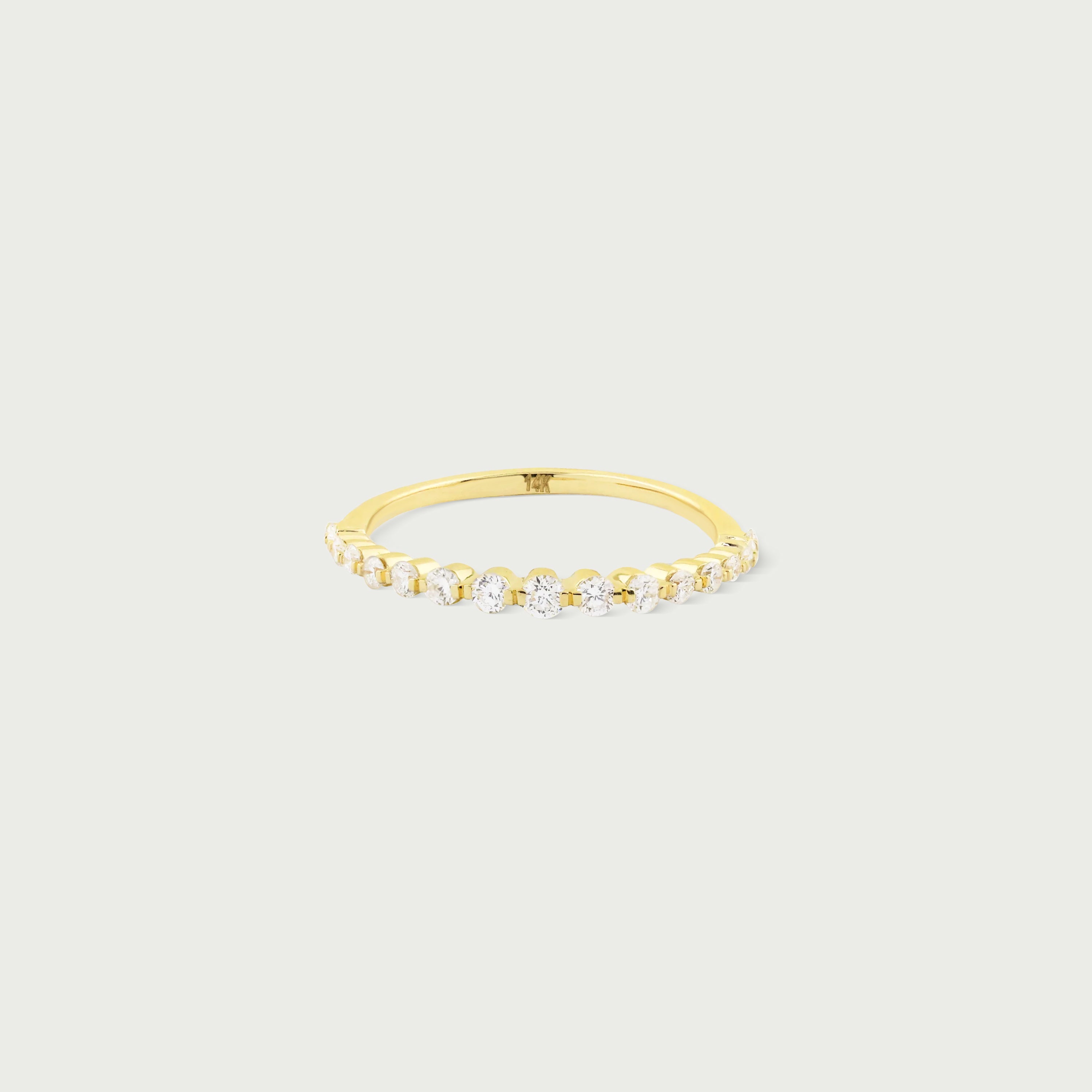 Celestial Diamond Half Eternity Ring