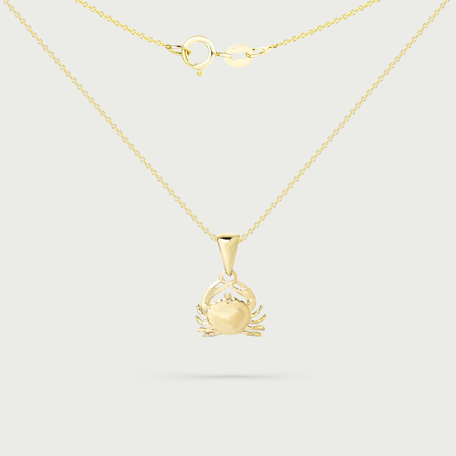 Chasing Sunshine Crab Gold Necklace