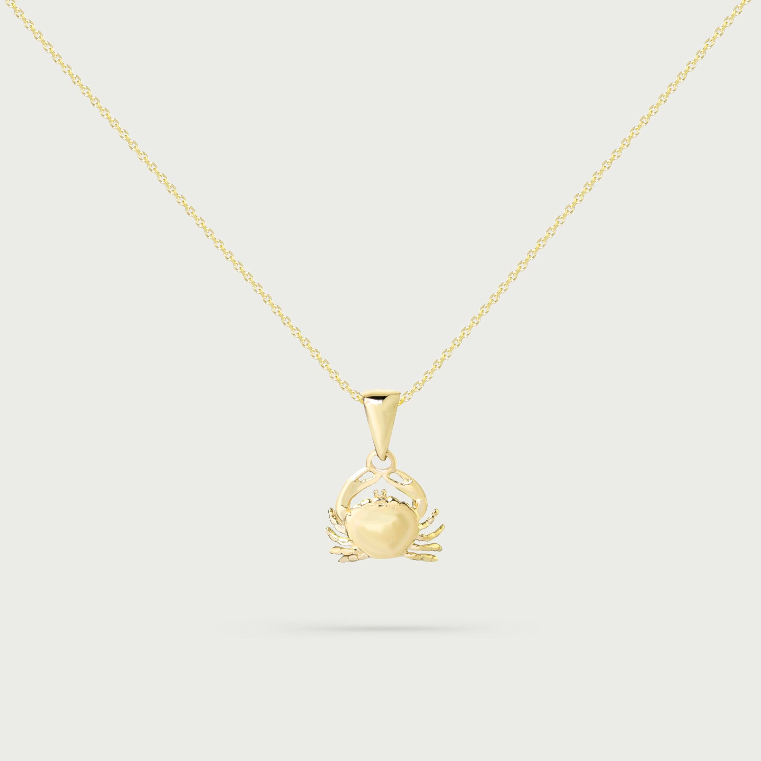 Chasing Sunshine Crab Gold Necklace