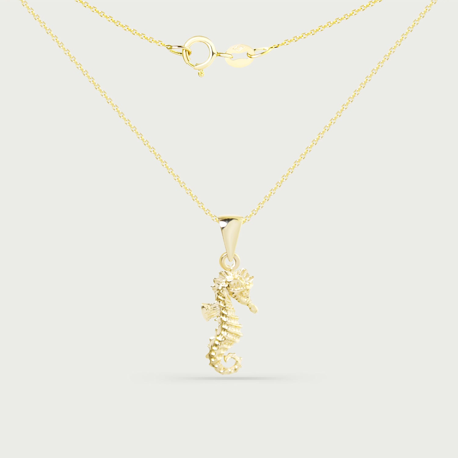 Chasing Sunshine Seahorse Gold Necklace
