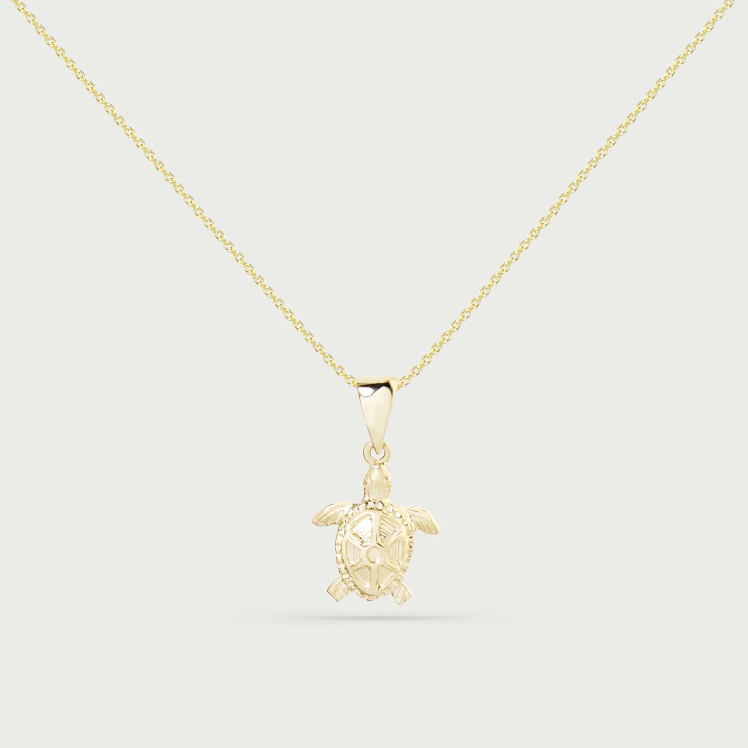 Chasing Sunshine Turtle Gold Necklace
