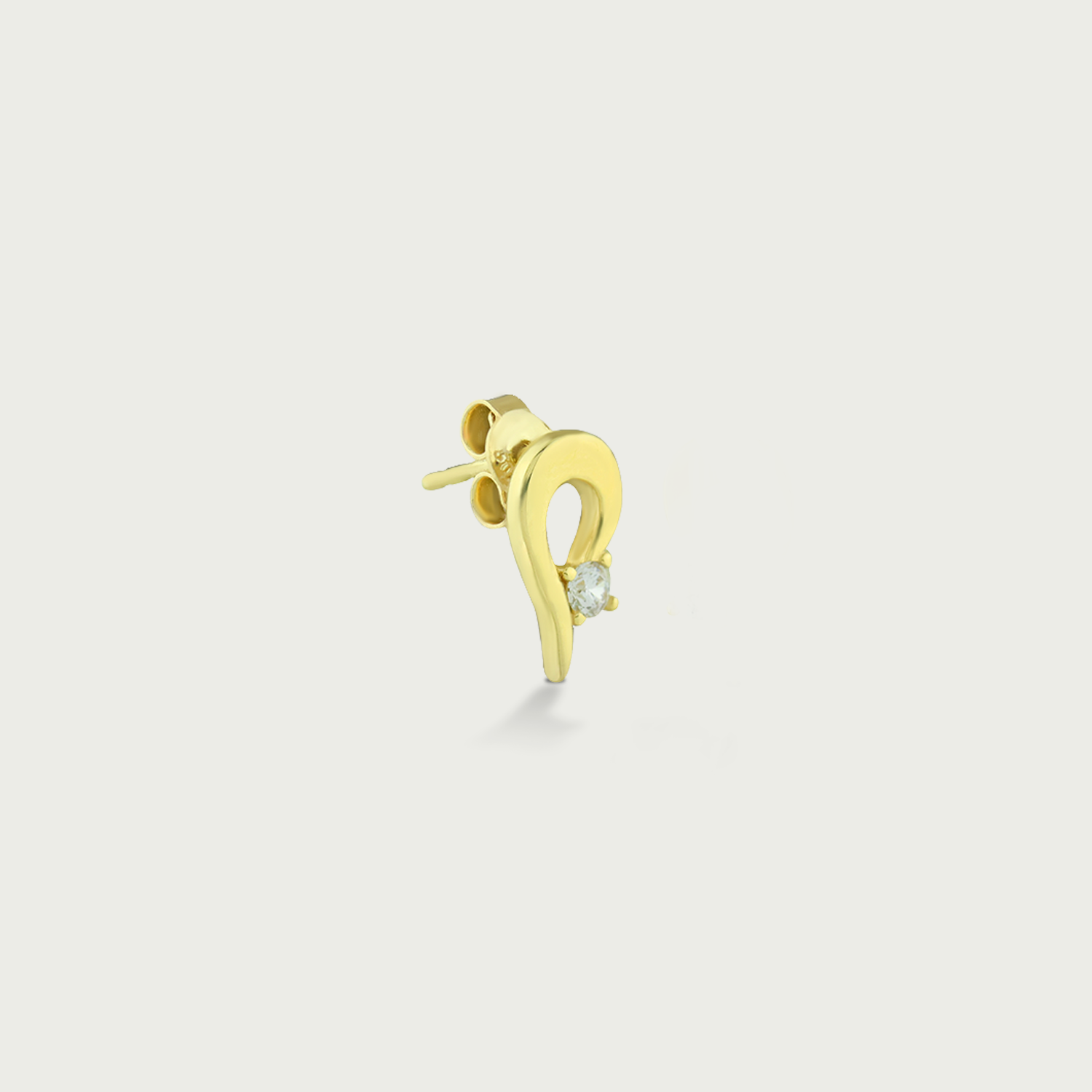 Clock-Out Chic Gold Stud Earrings