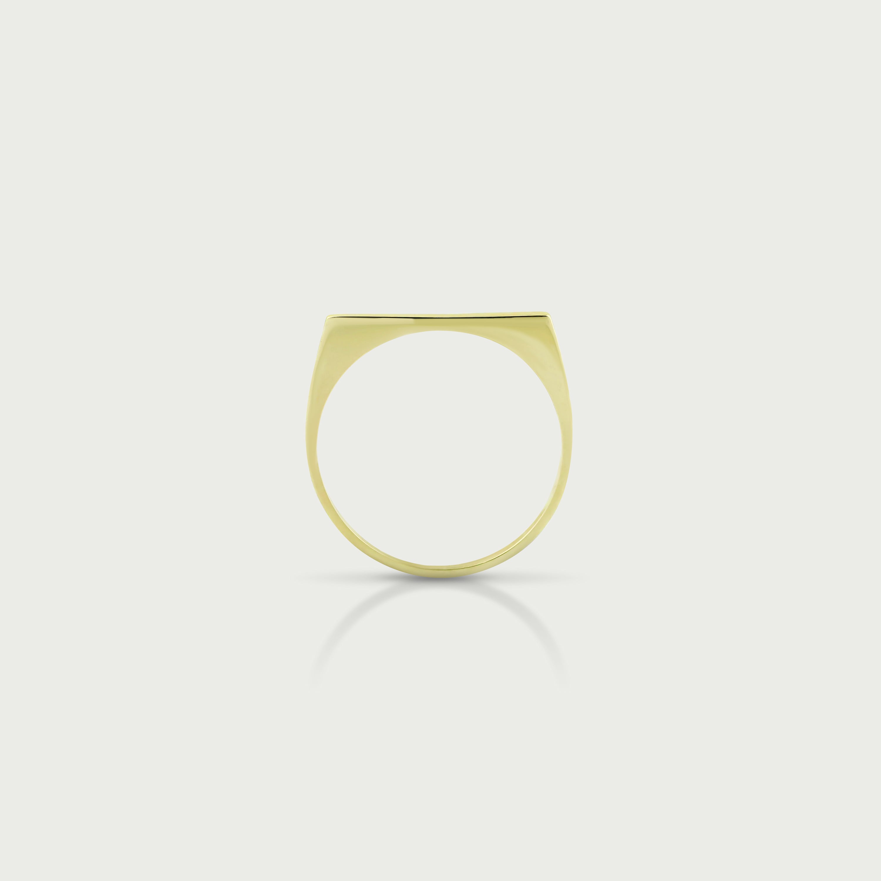 Clock-Out Chic Signet Gold Ring
