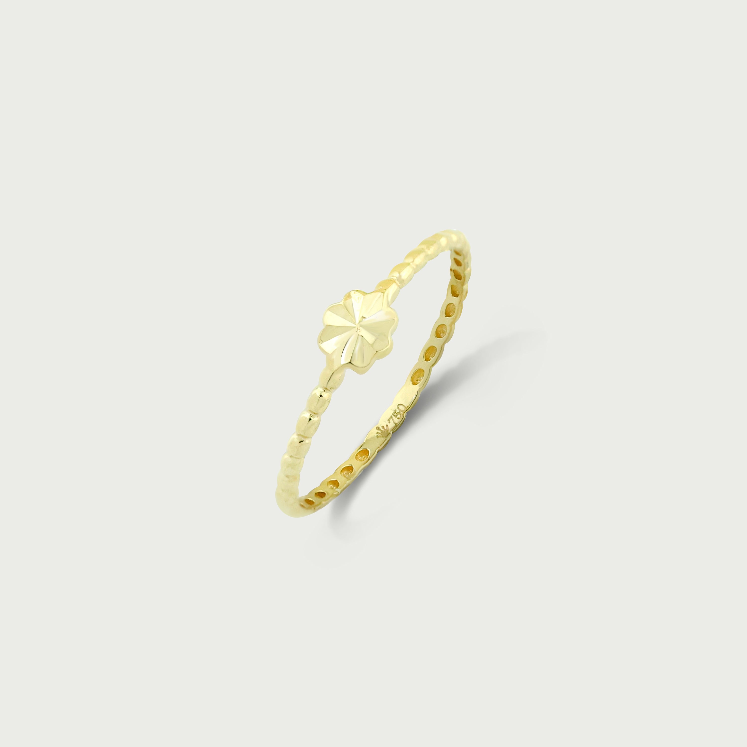 Clock-Out Chic Flower Gold Ring