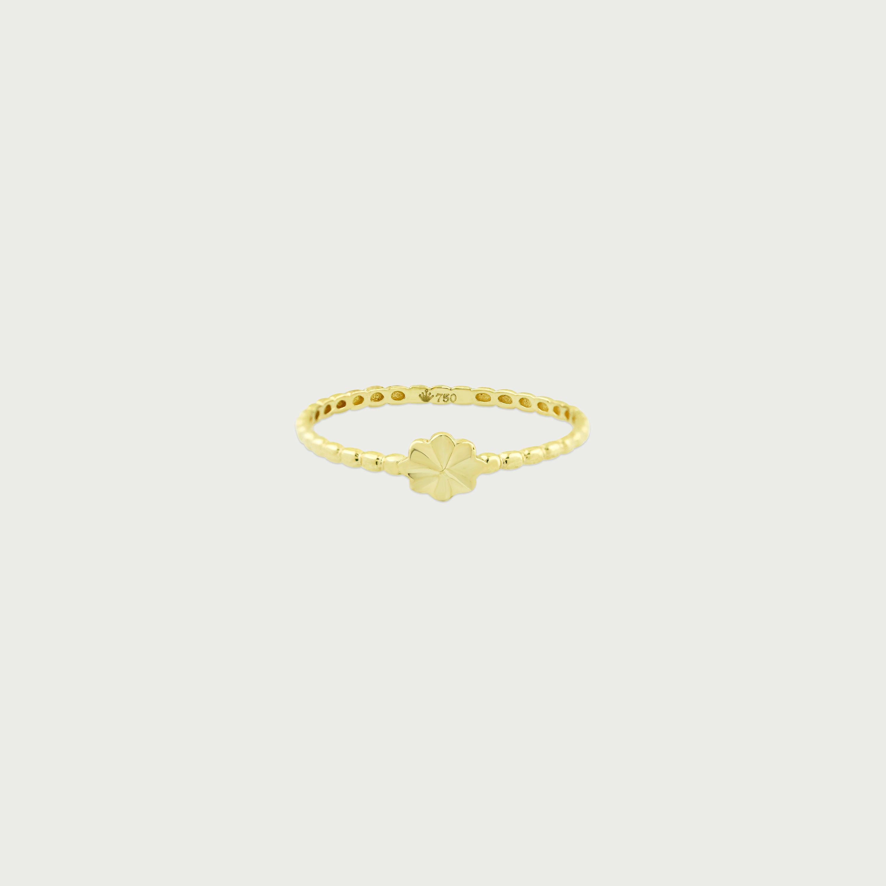 Clock-Out Chic Flower Gold Ring