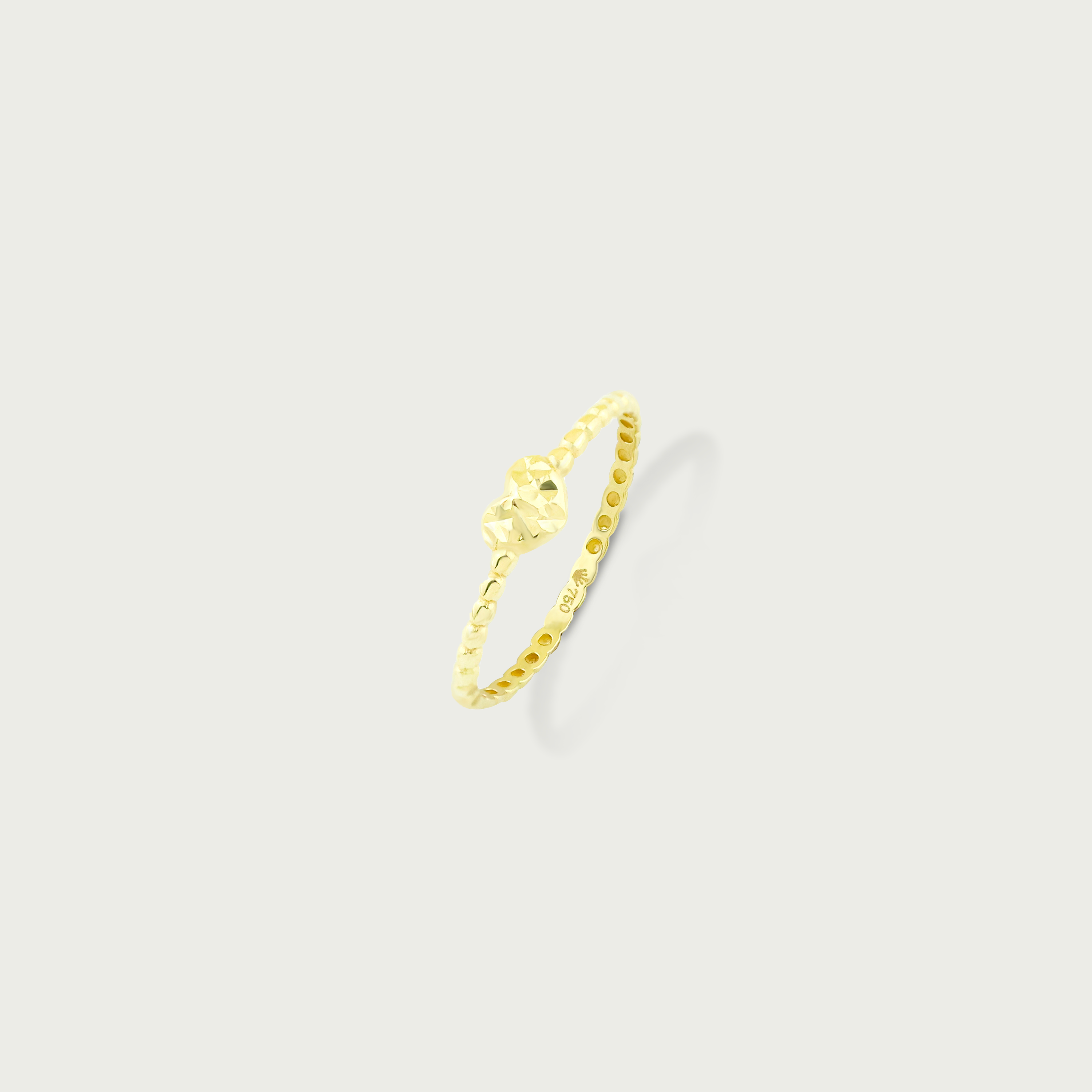 Clock-Out Chic Heart Gold Ring