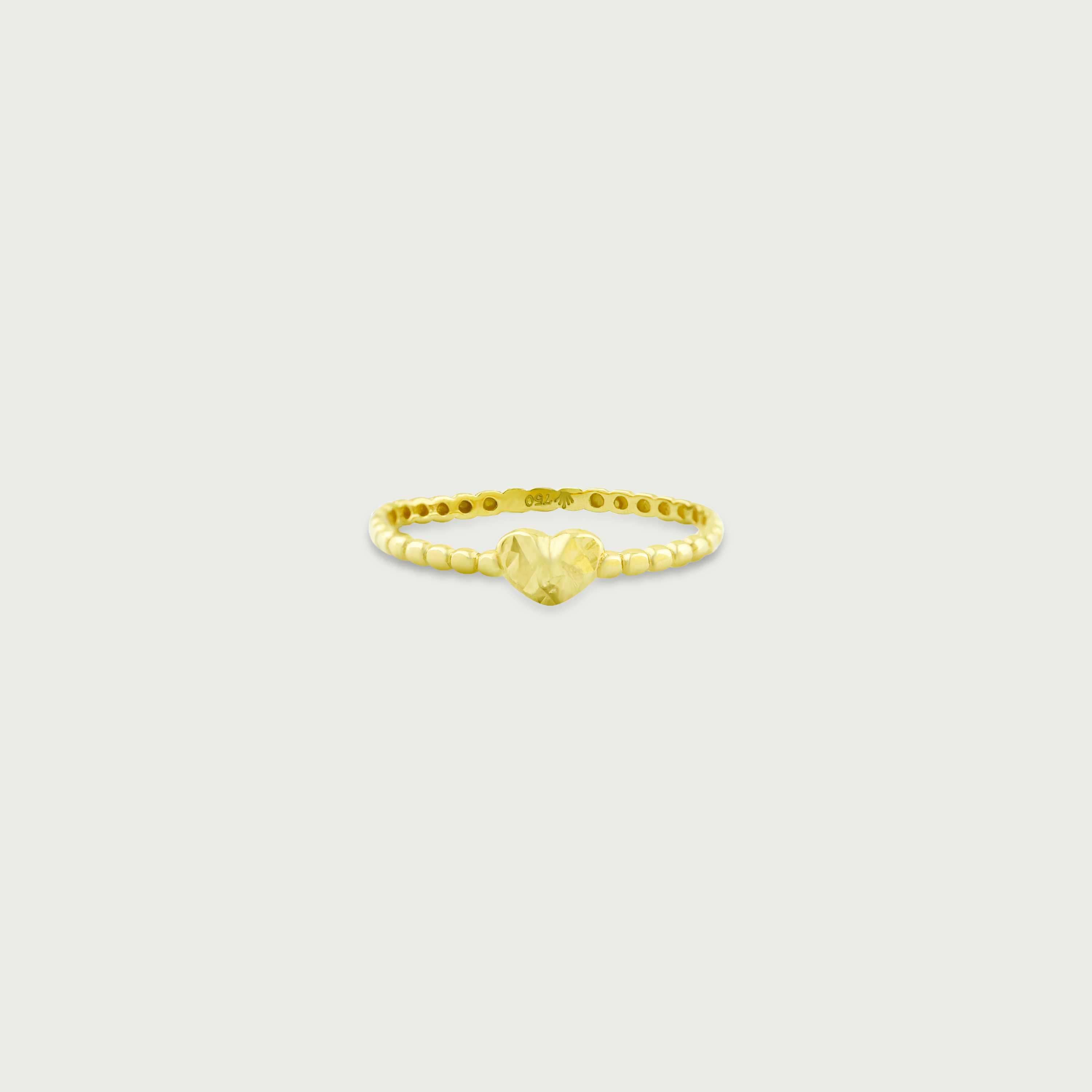 Clock-Out Chic Heart Gold Ring