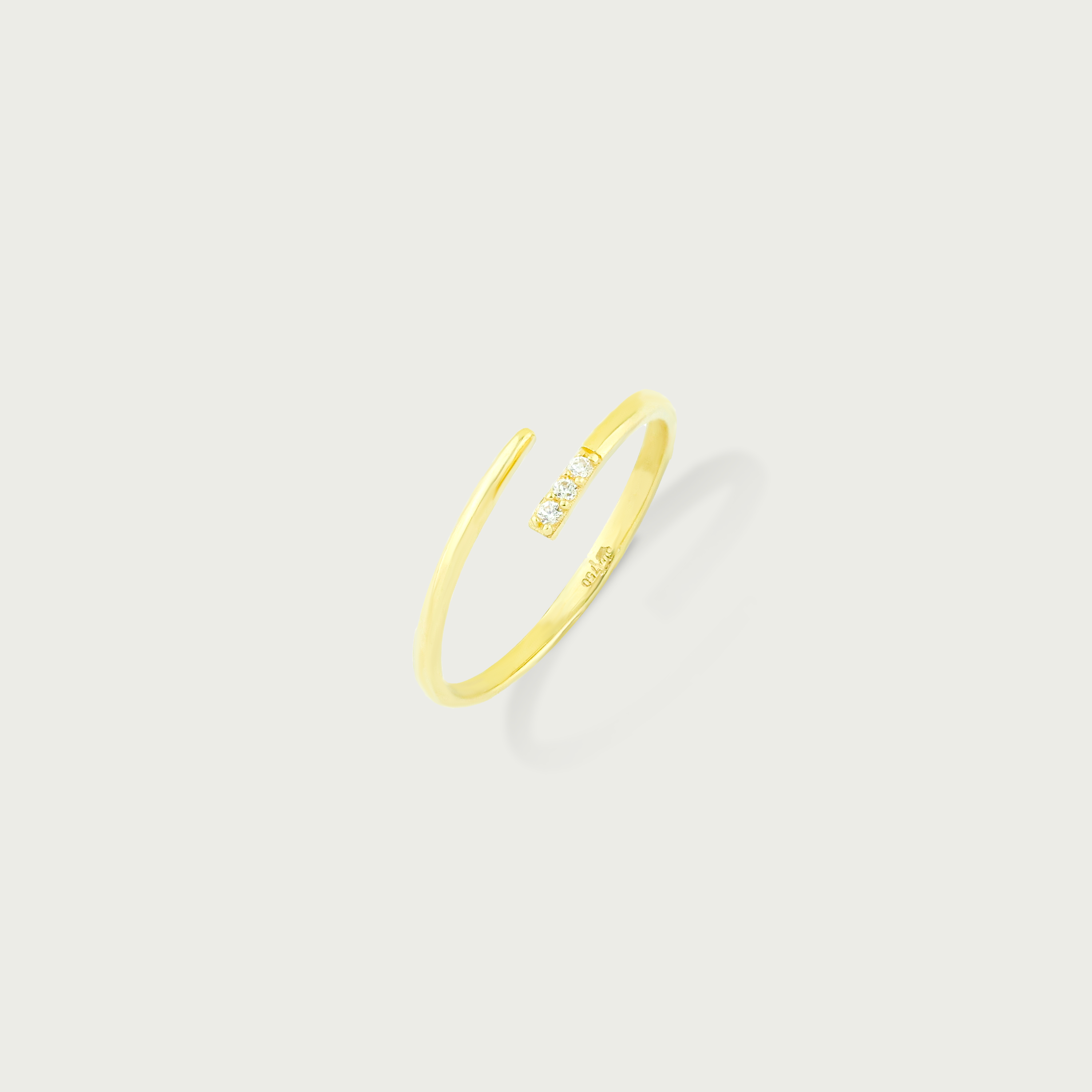 Clock-Out Chic Kissing Gold Ring