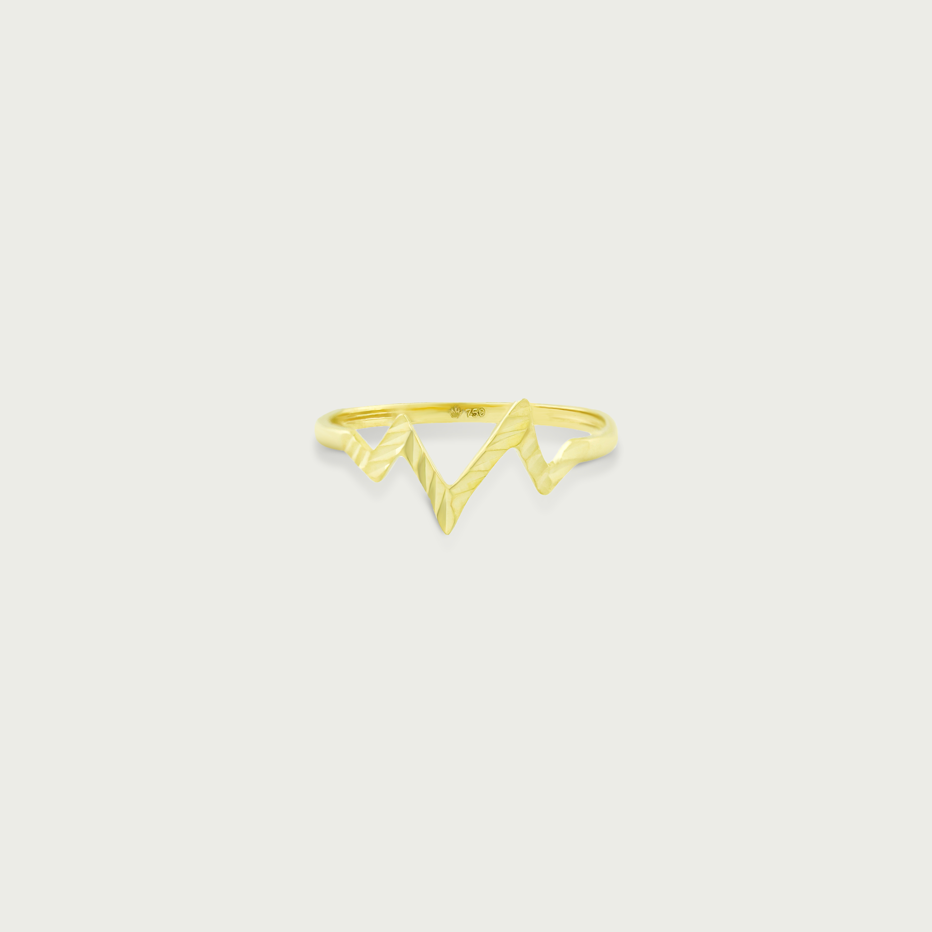 Clock-Out Chic Lifeline Gold Ring