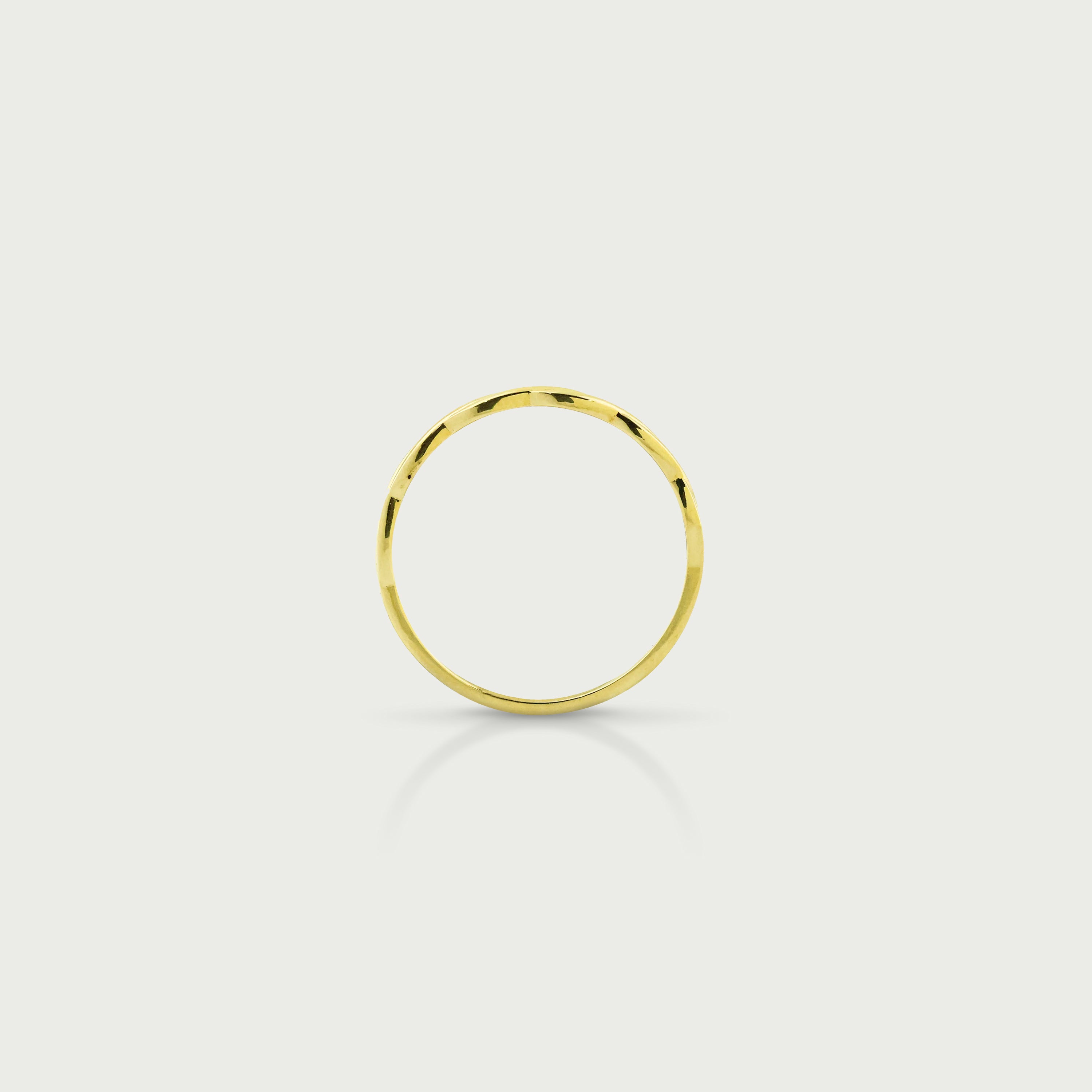 Clock-Out Chic Rope Gold Ring