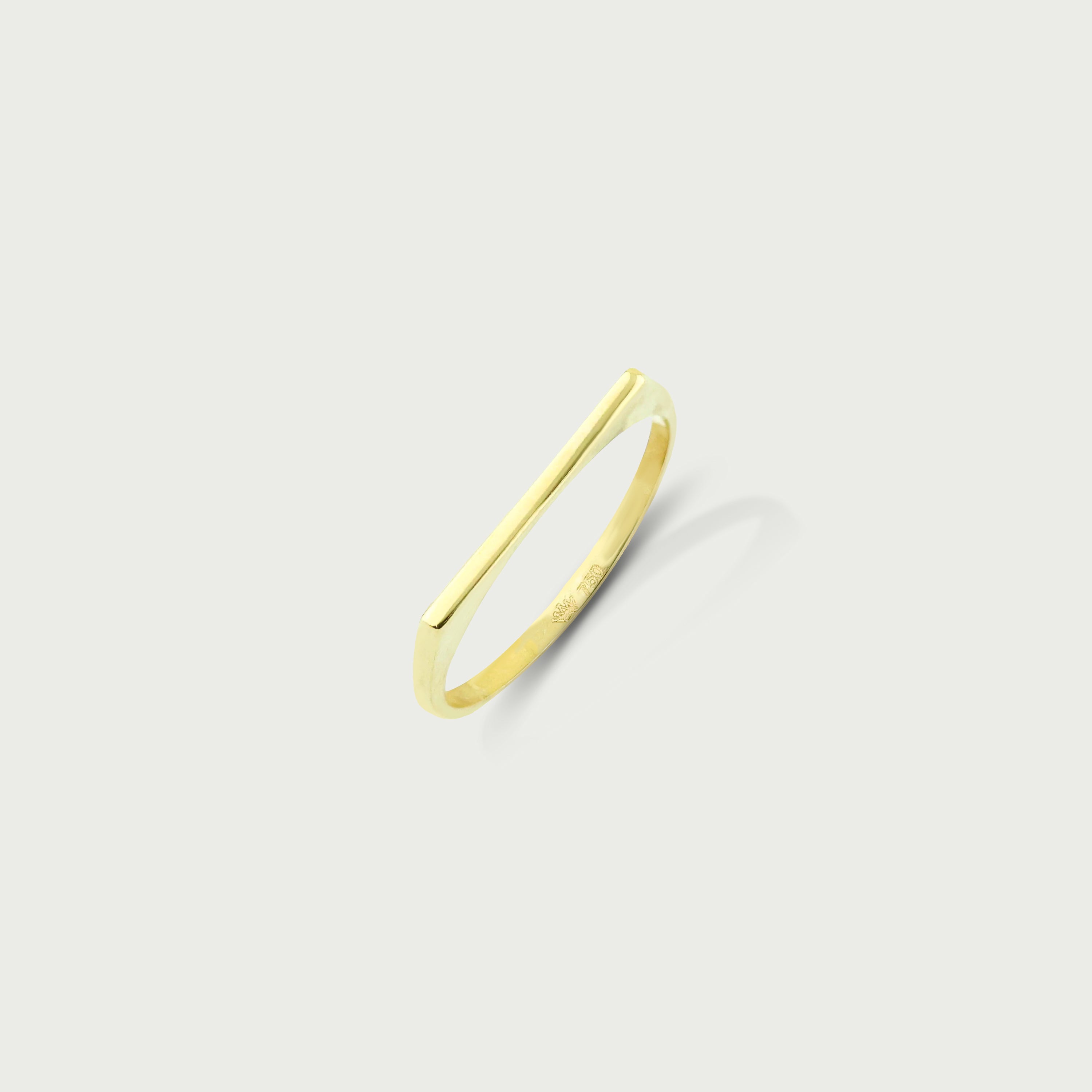 Clock-Out Chic Signet Gold Ring