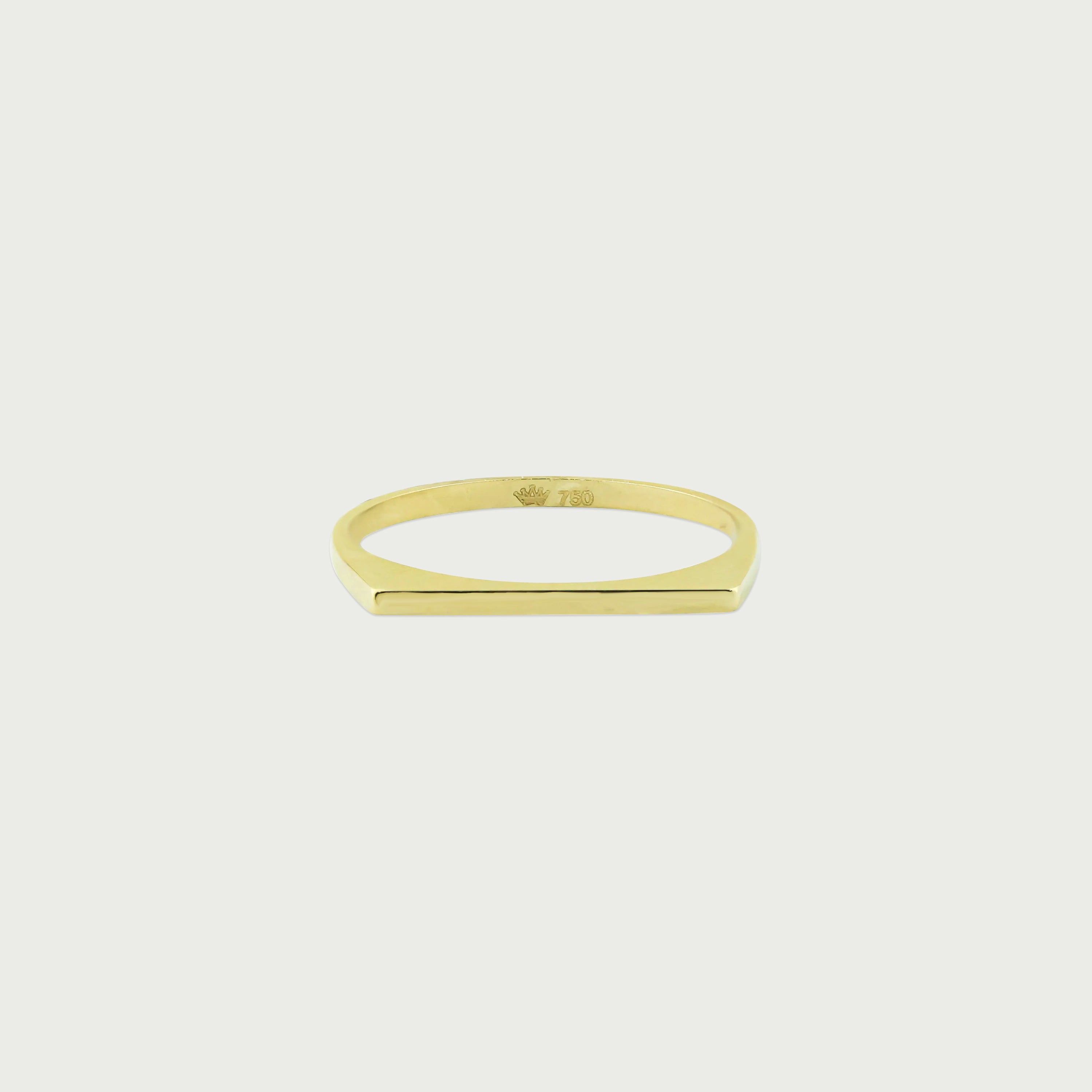 Clock-Out Chic Signet Gold Ring