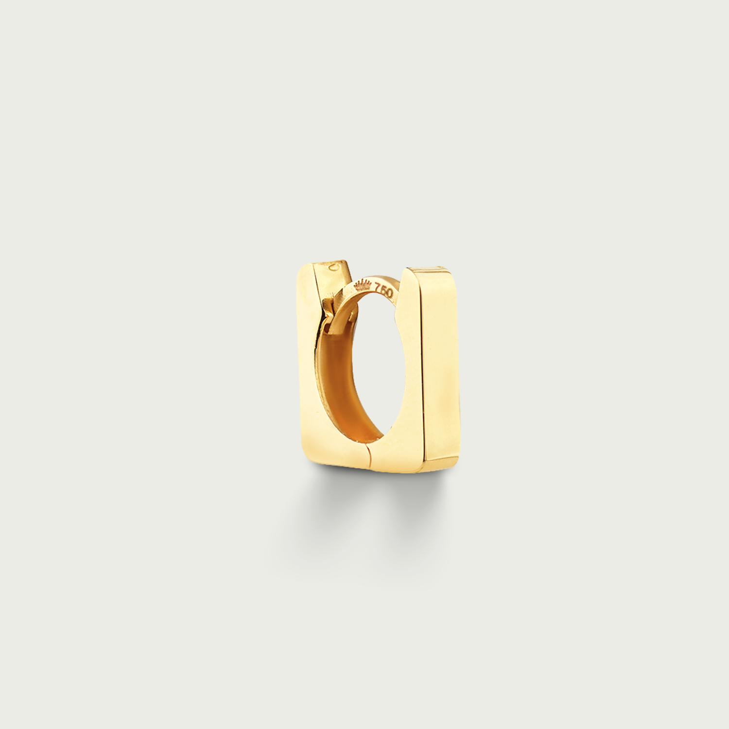 Cloudline Curve Gold Hoop Earrings