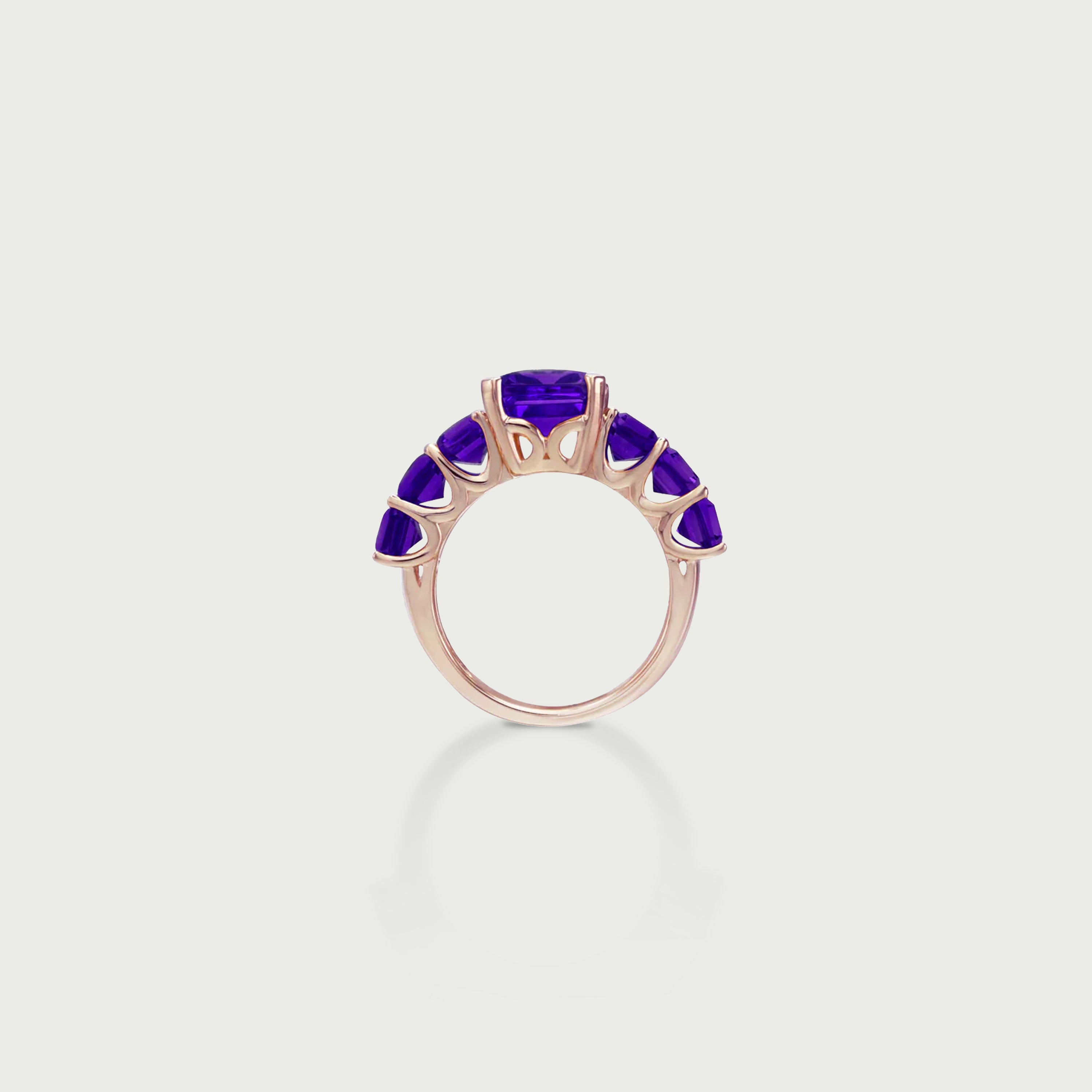 Crystal Armor Amethyst Eternity Ring