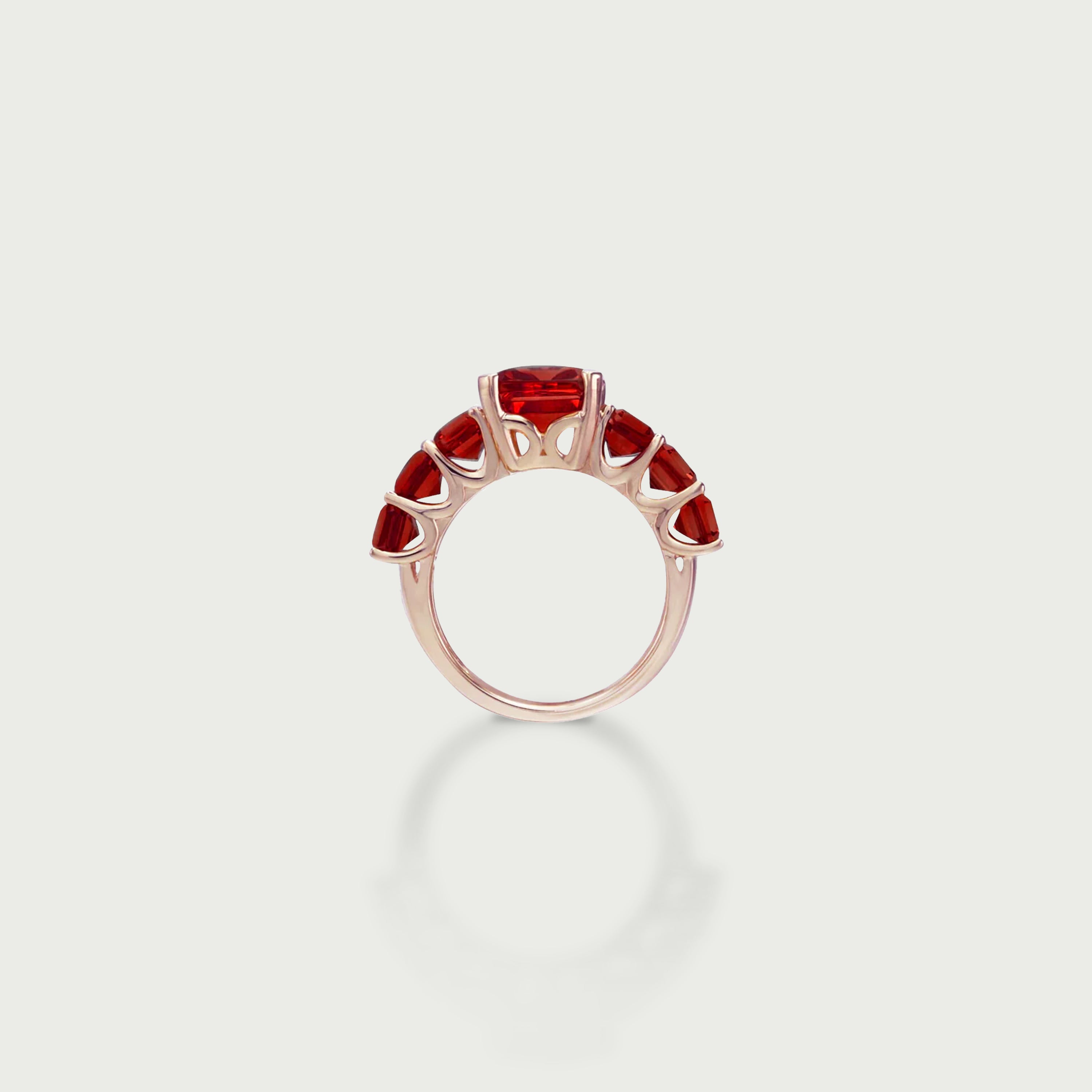 Crystal Armor Garnet Eternity Ring