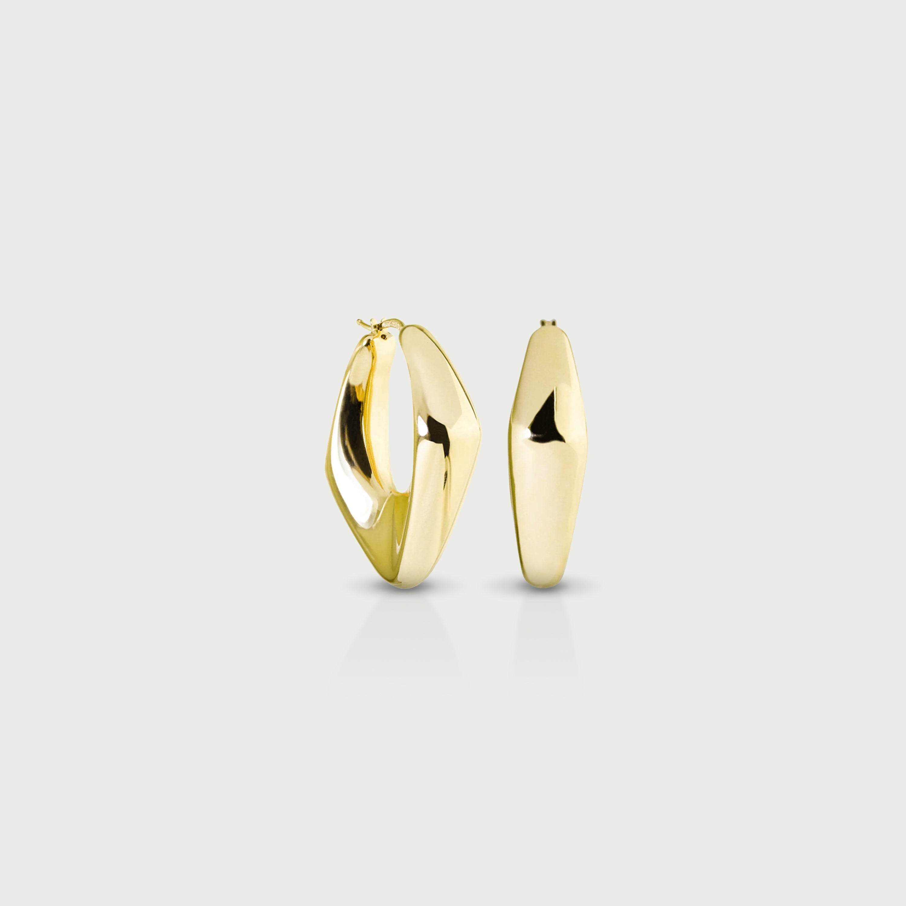 Cue the Drama Gold Hoop Earrings