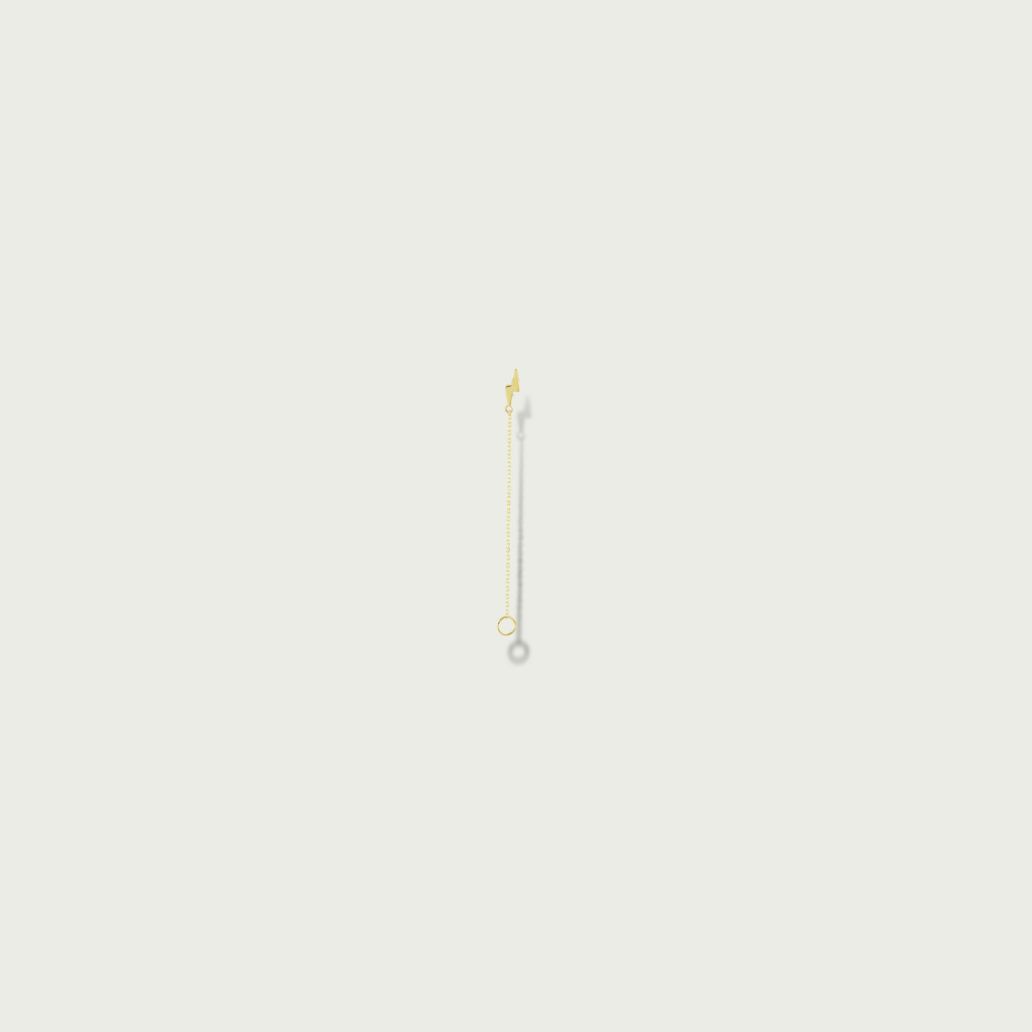 Dare to Shine Gold Piercing Earrings
