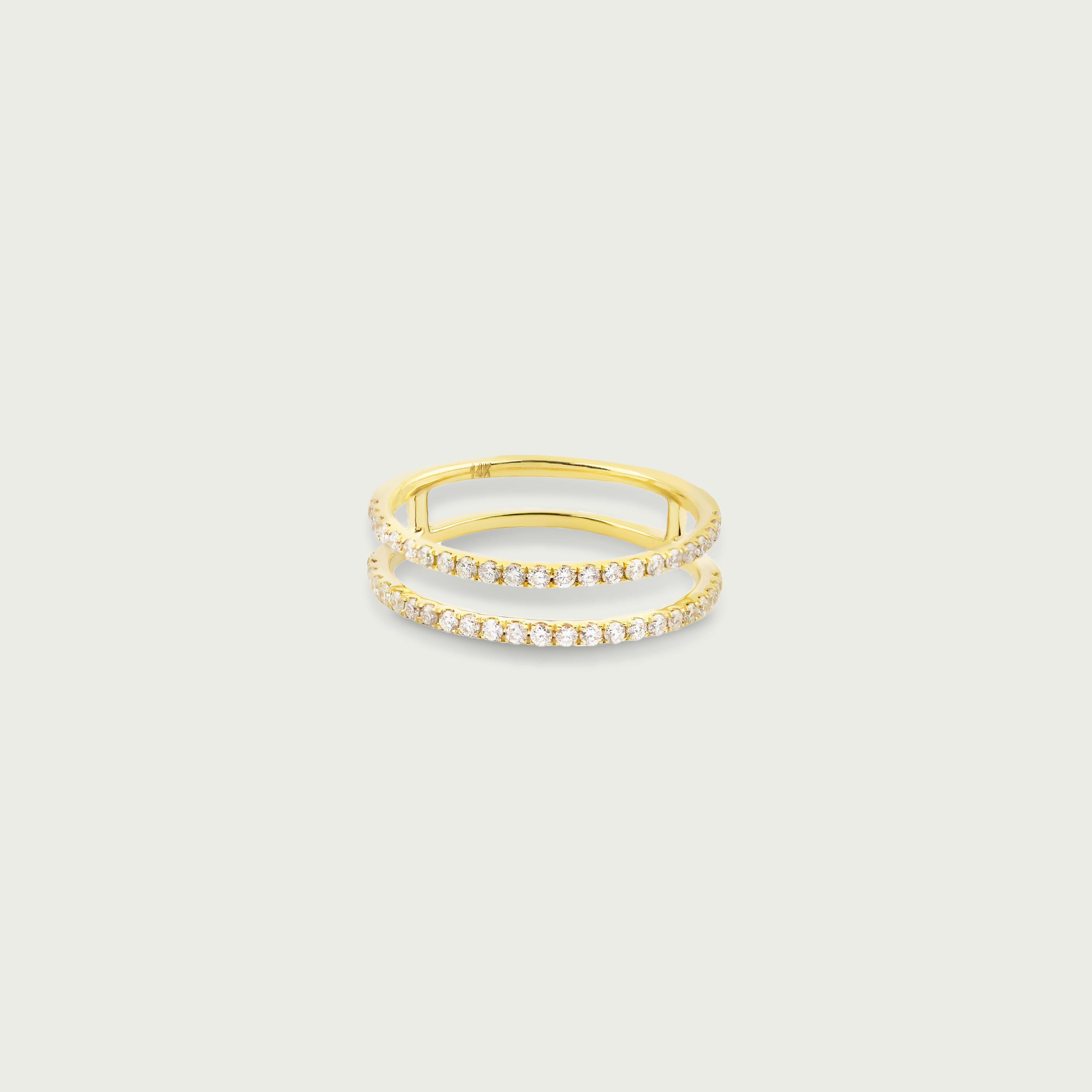 Diamond Duo Gold Ring