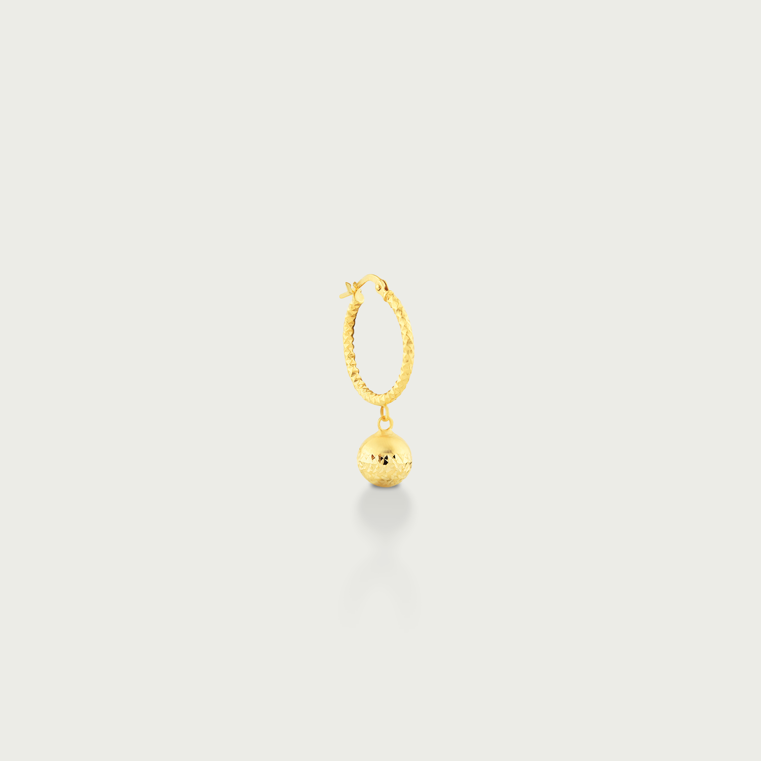 Disco Ball Glitz Gold Dangling Earrings