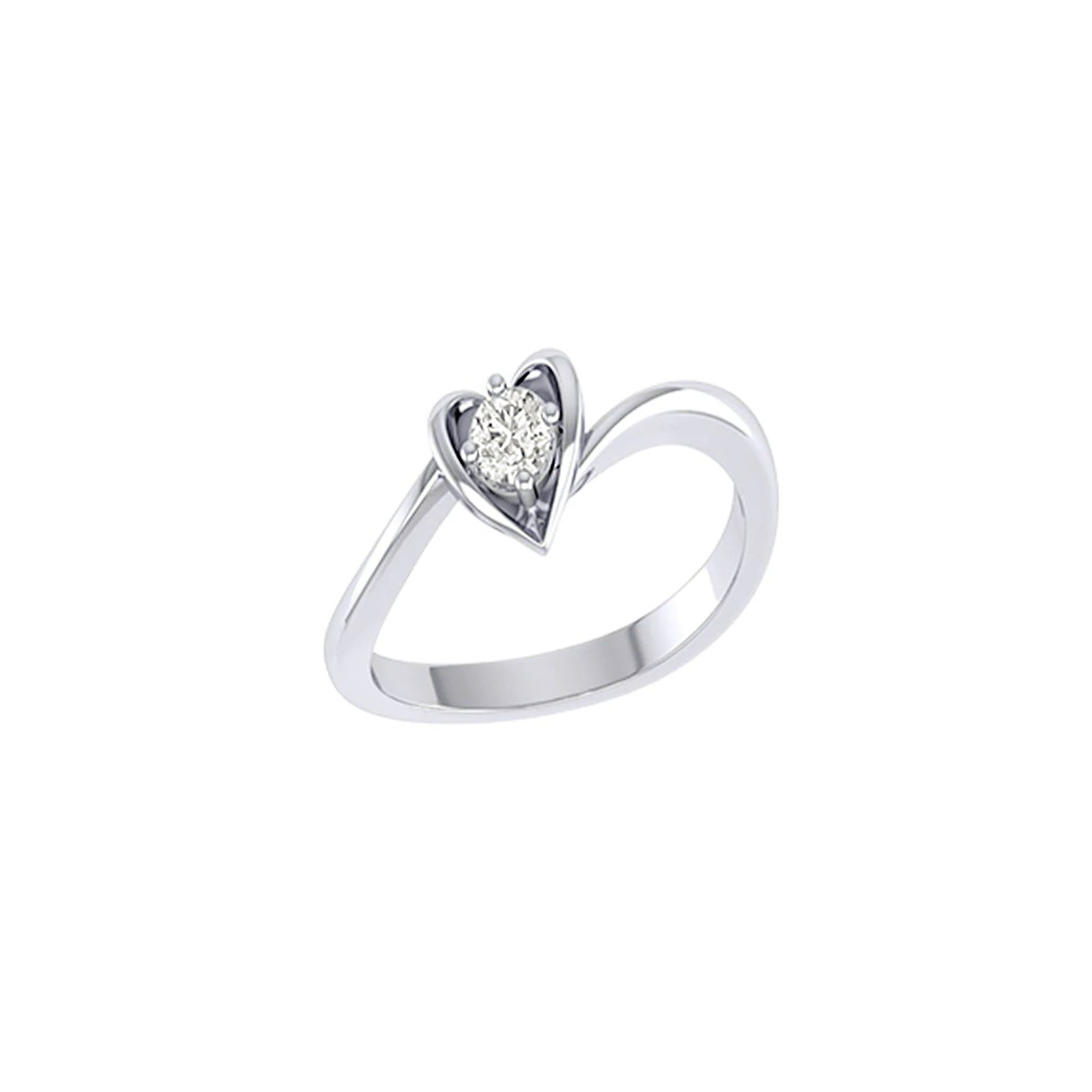 Royal Radiance Heart Diamond Engagement Ring
