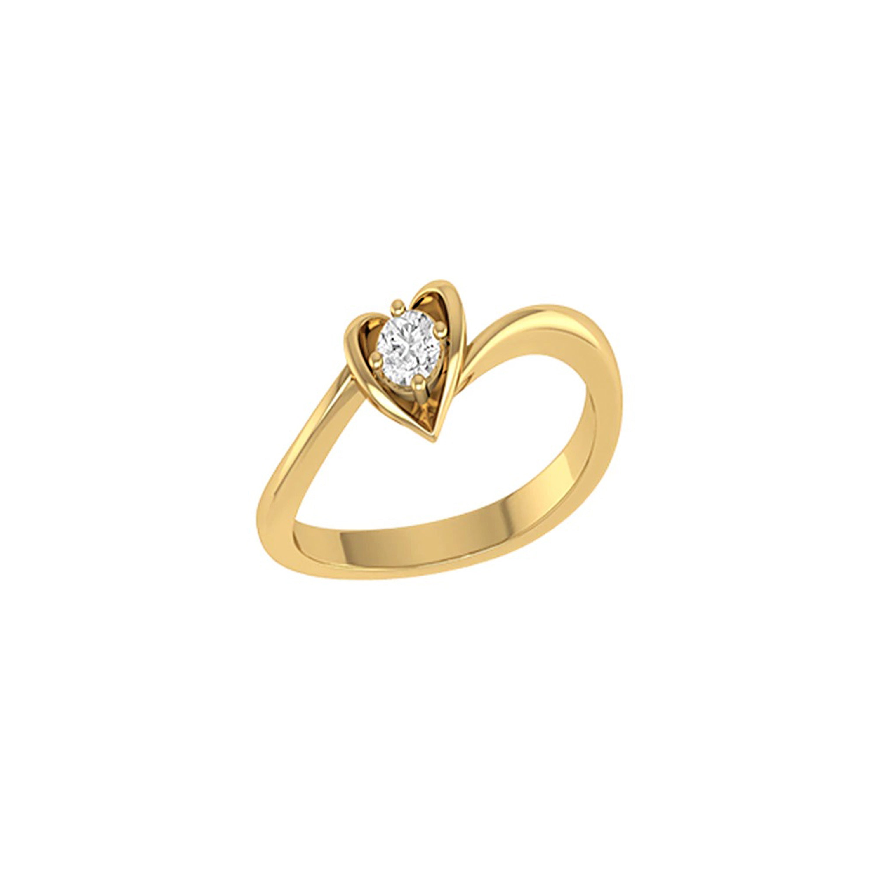 Royal Radiance Heart Diamond Engagement Ring