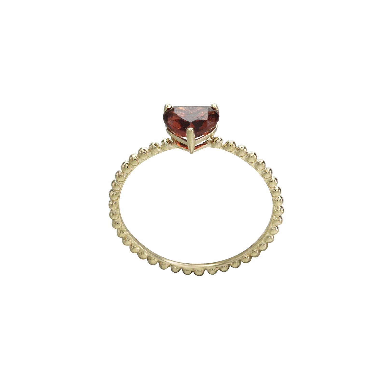 Love Always Garnet Beaded Ring