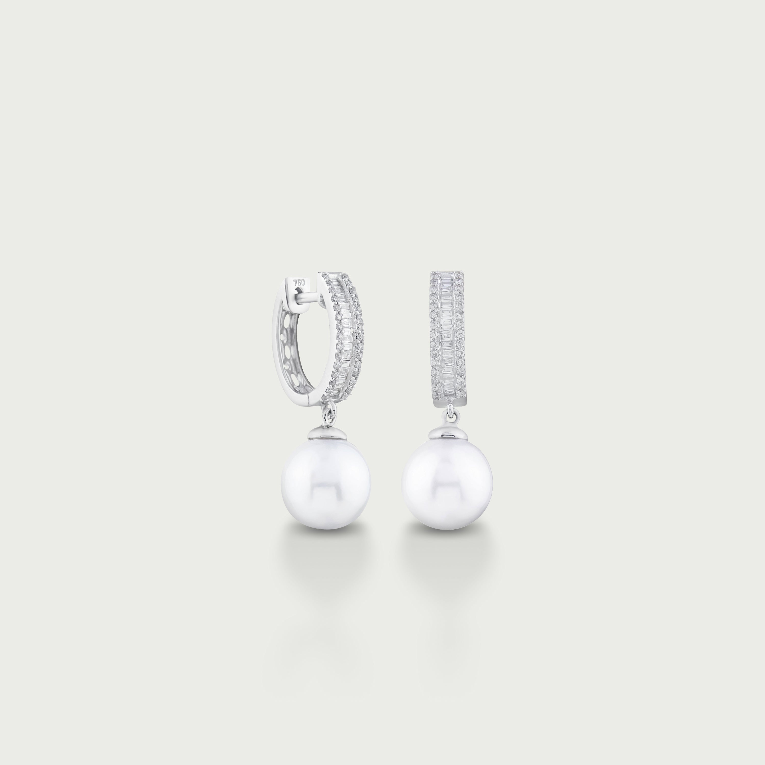 Endless Devotion Pearl Creolla Earrings