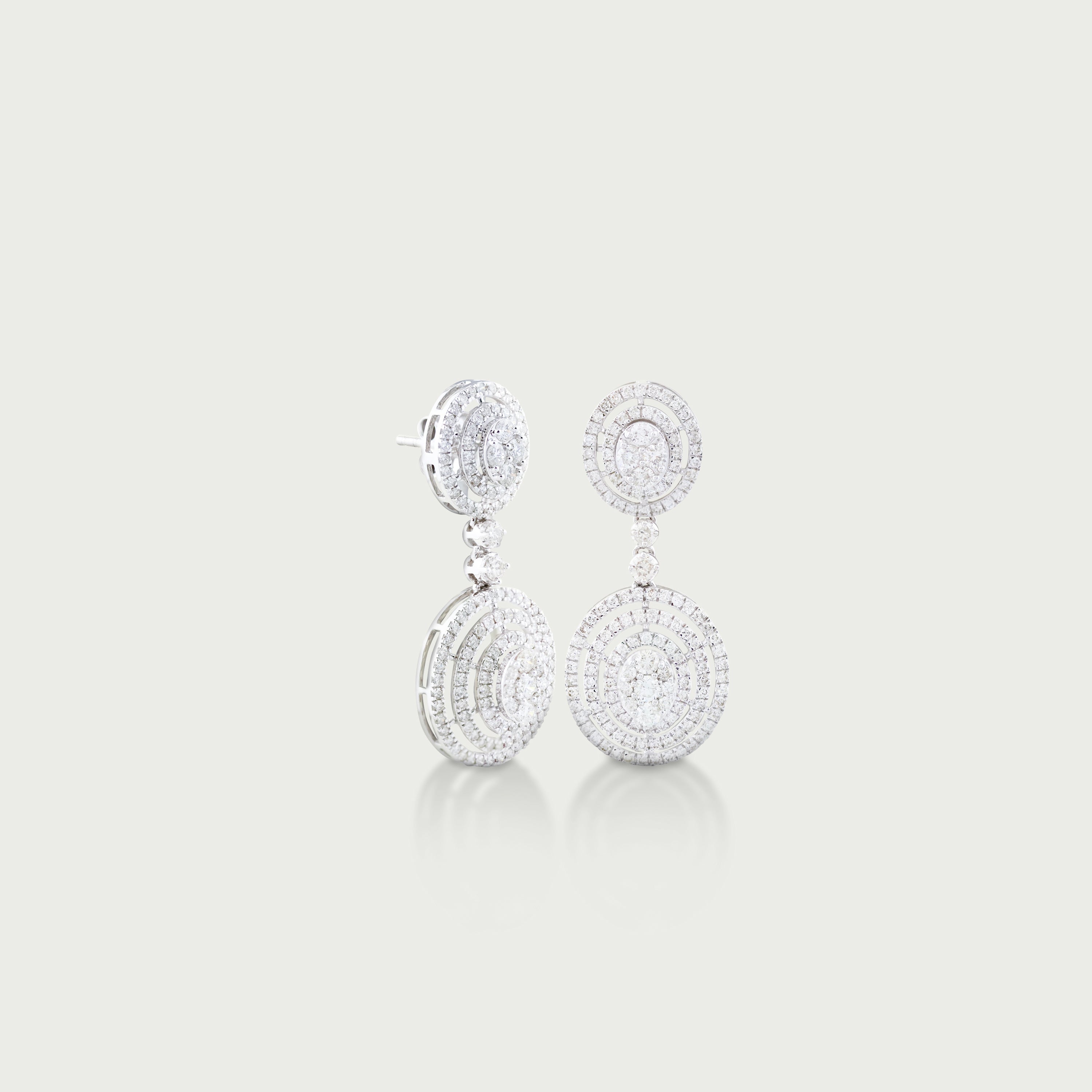 Endless Embrace Diamond Dangling Earrings