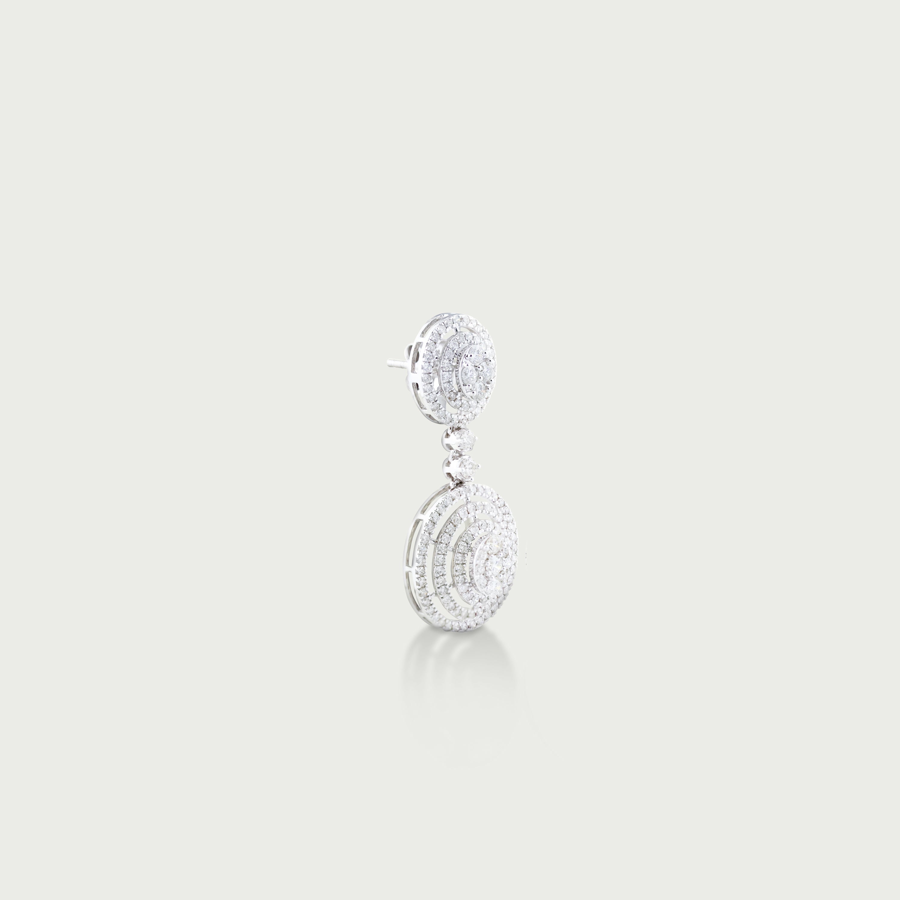 Endless Embrace Diamond Dangling Earrings