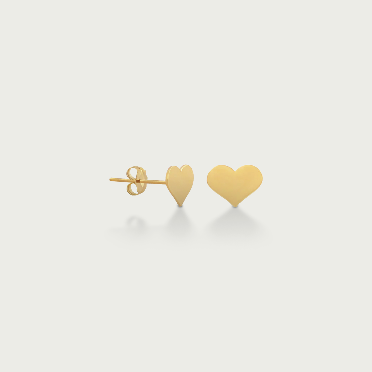 Engravable Heart Stud Earrings