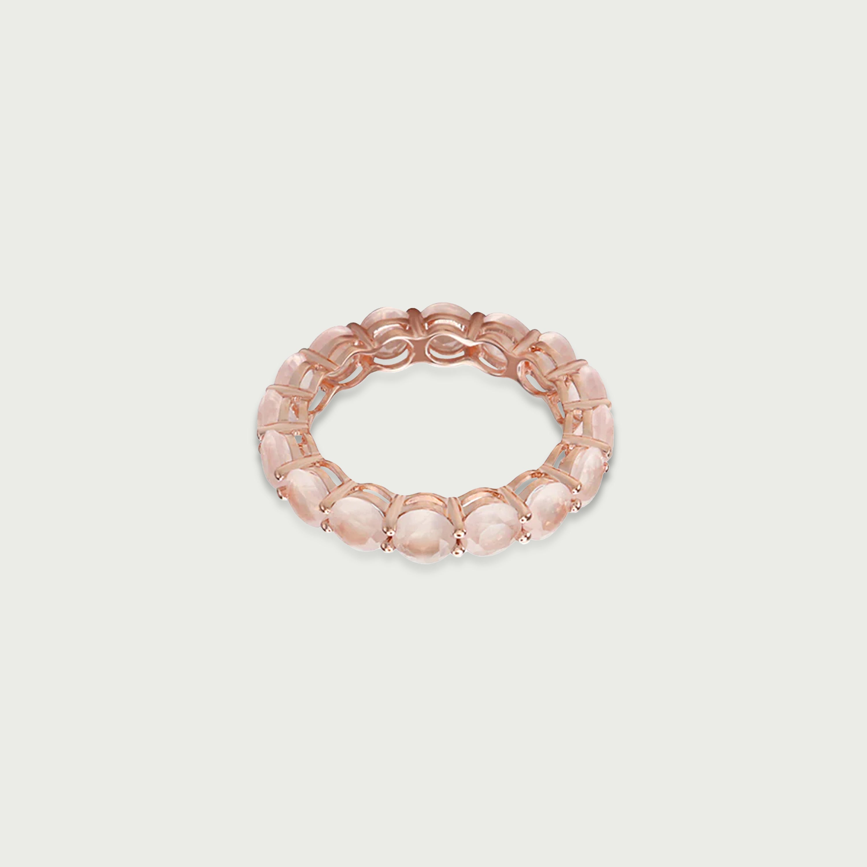 Eternal Bliss Rose Quartz Eternity Ring