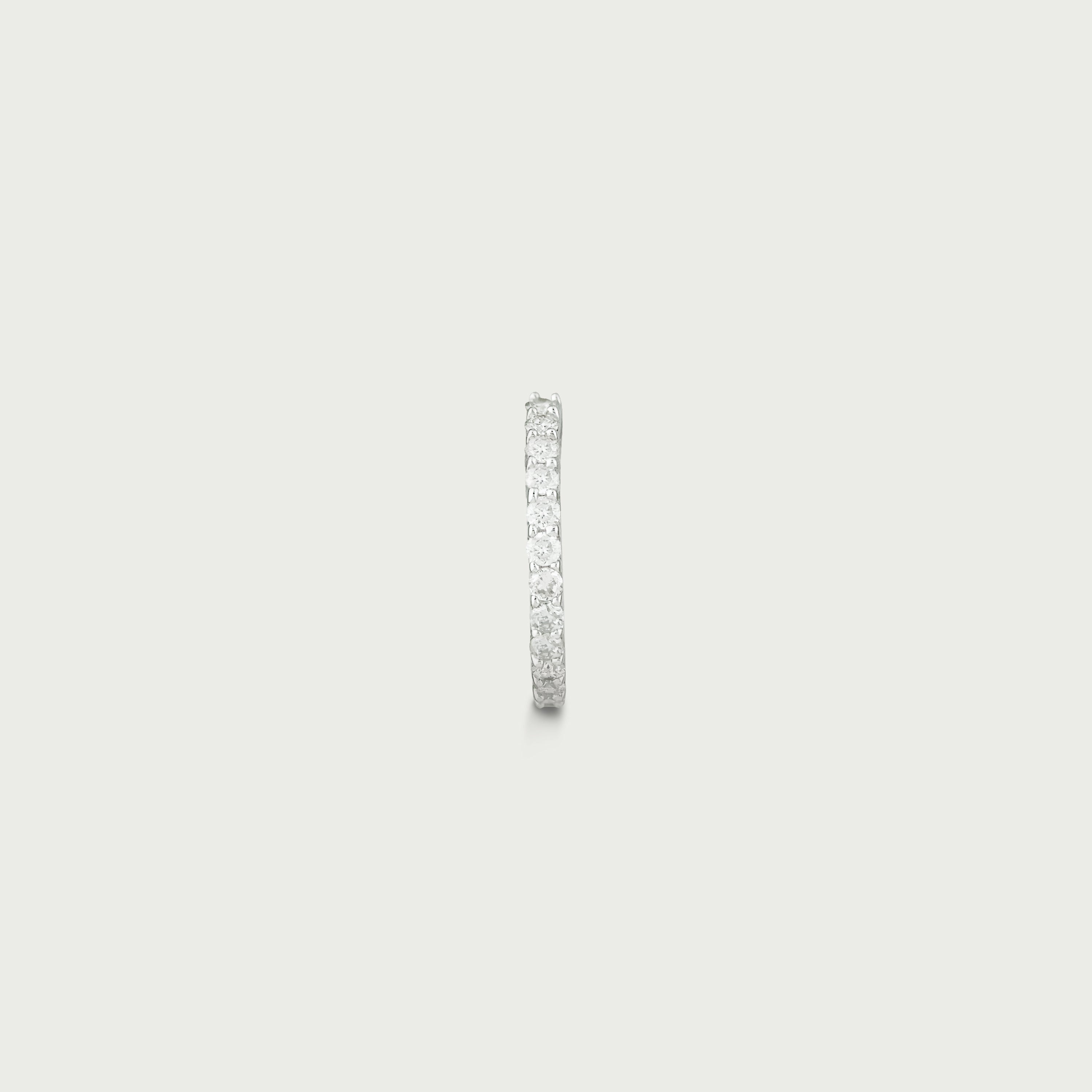 Ethereal Arc Diamond Cuff Earrings