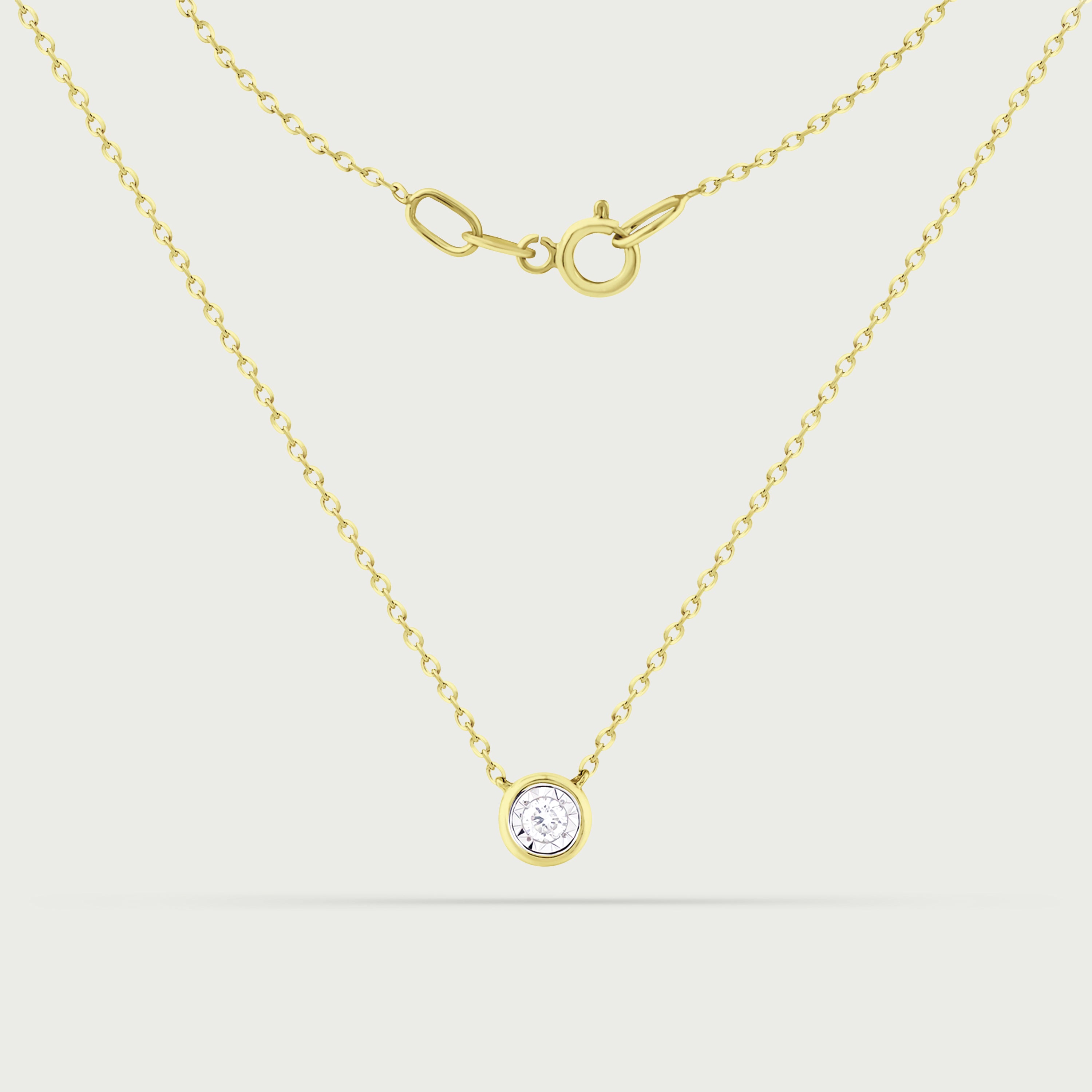 Ethereal Solitude Diamond Necklace