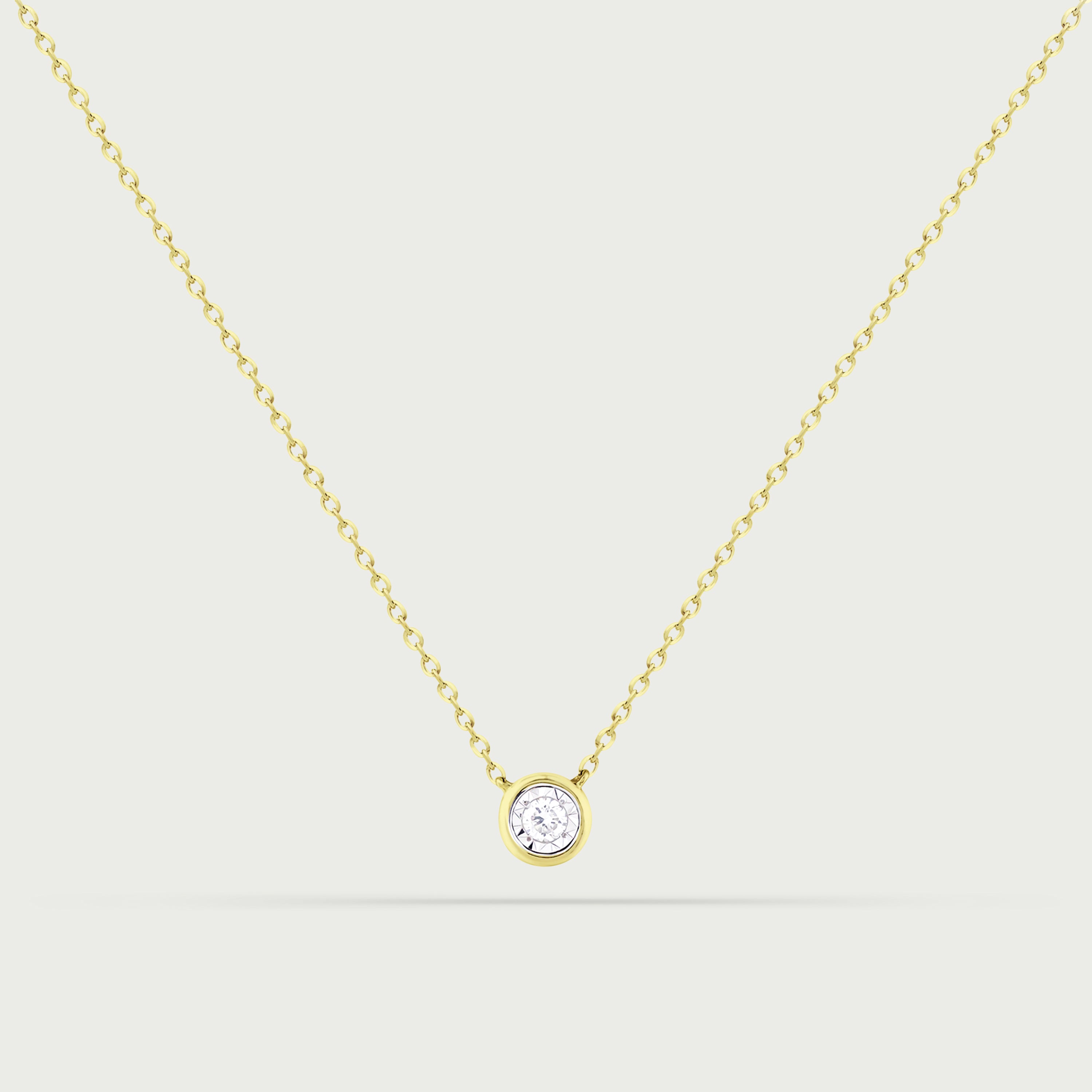 Ethereal Solitude Diamond Necklace