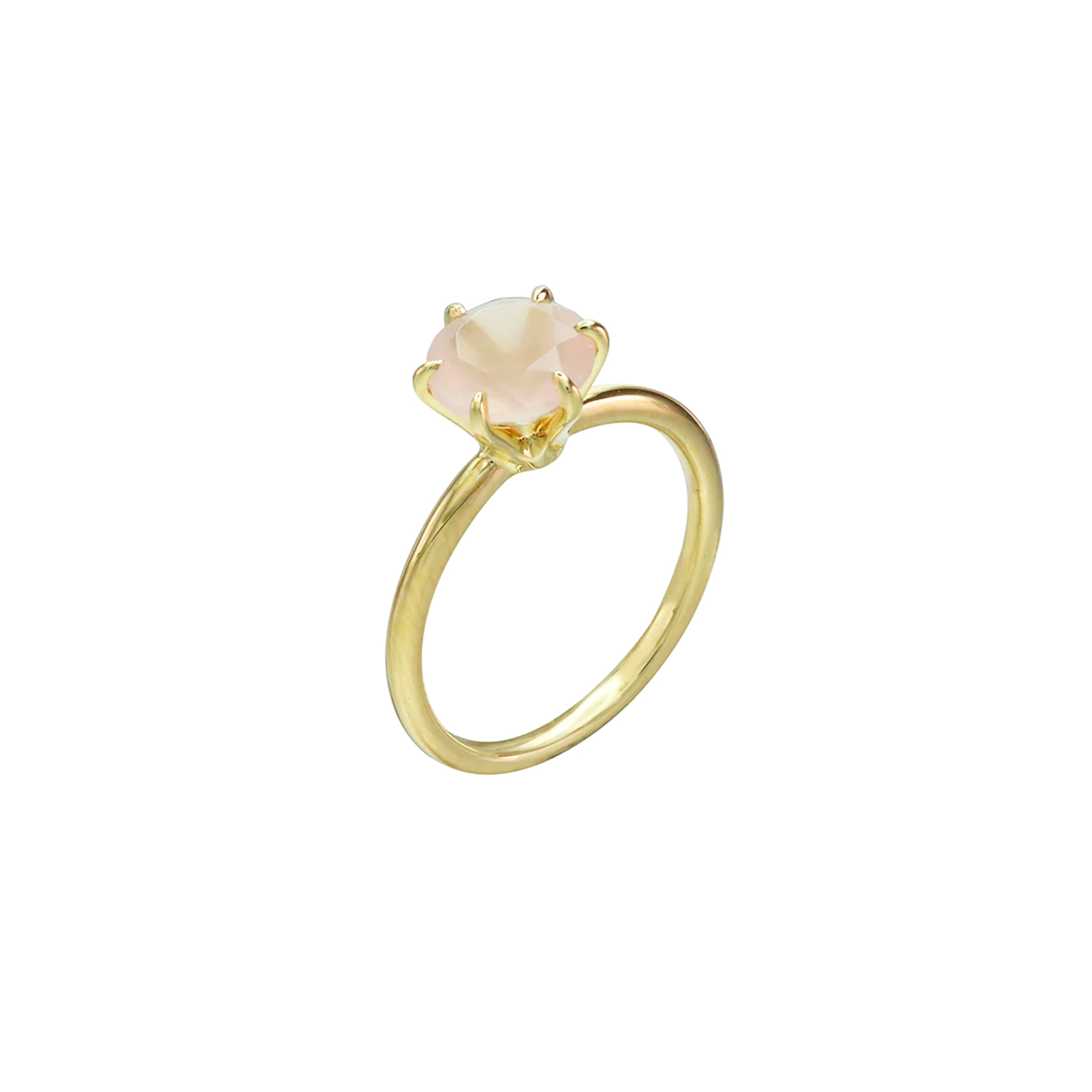 Good Life Rose Quartz Solitaire Ring