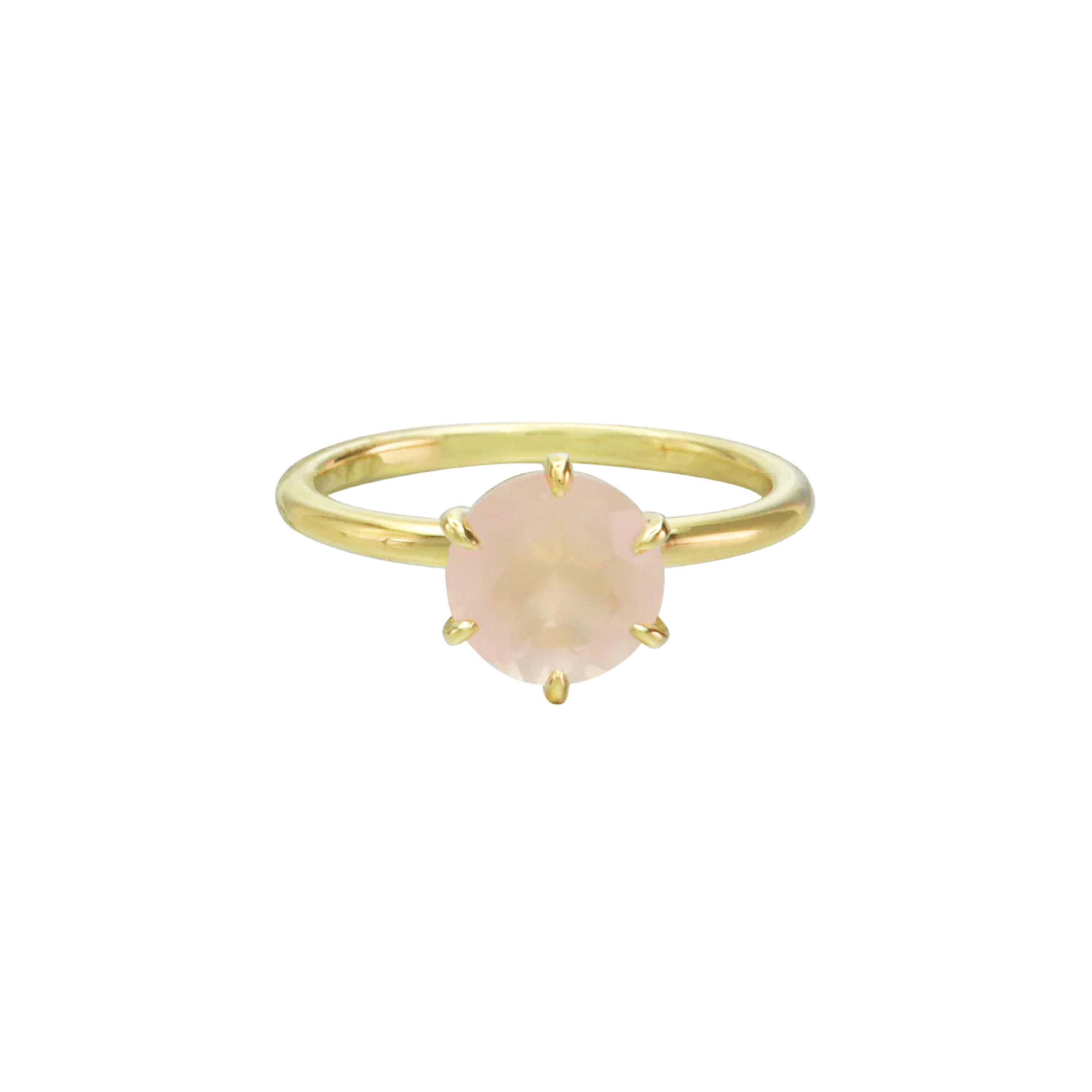 Good Life Rose Quartz Solitaire Ring