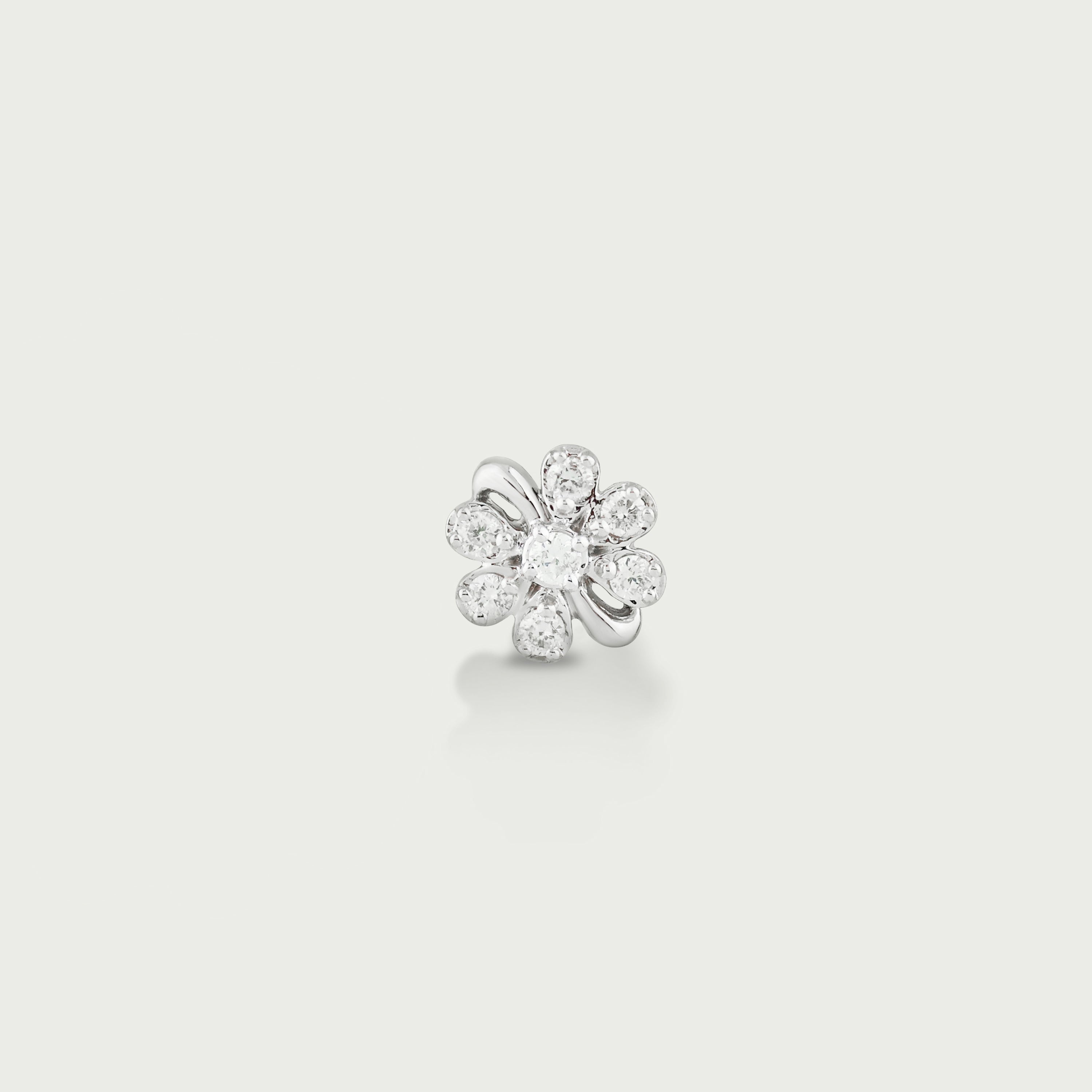 Fleur Brilliance Diamond Stud Earrings