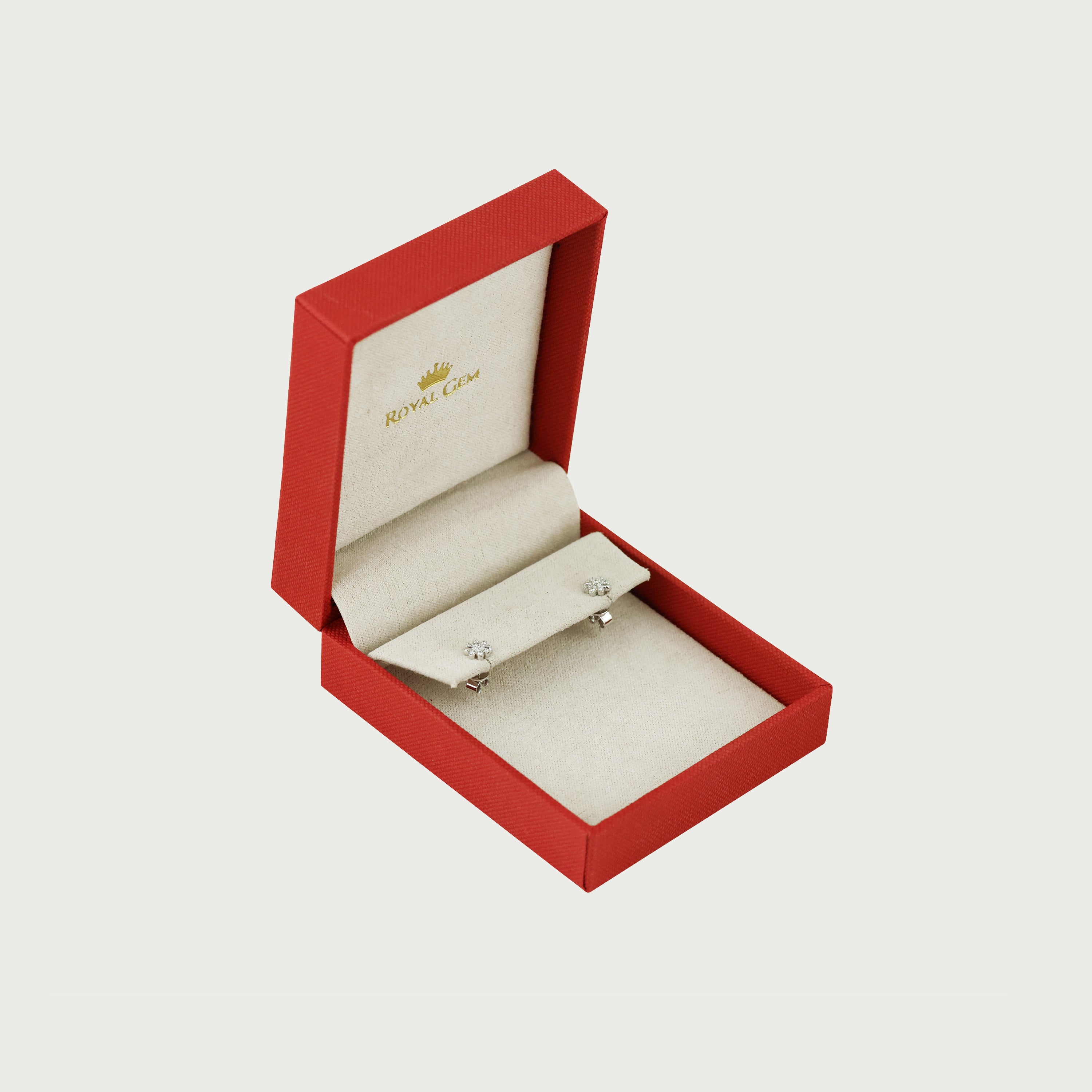 Fleur Brilliance Diamond Stud Earrings