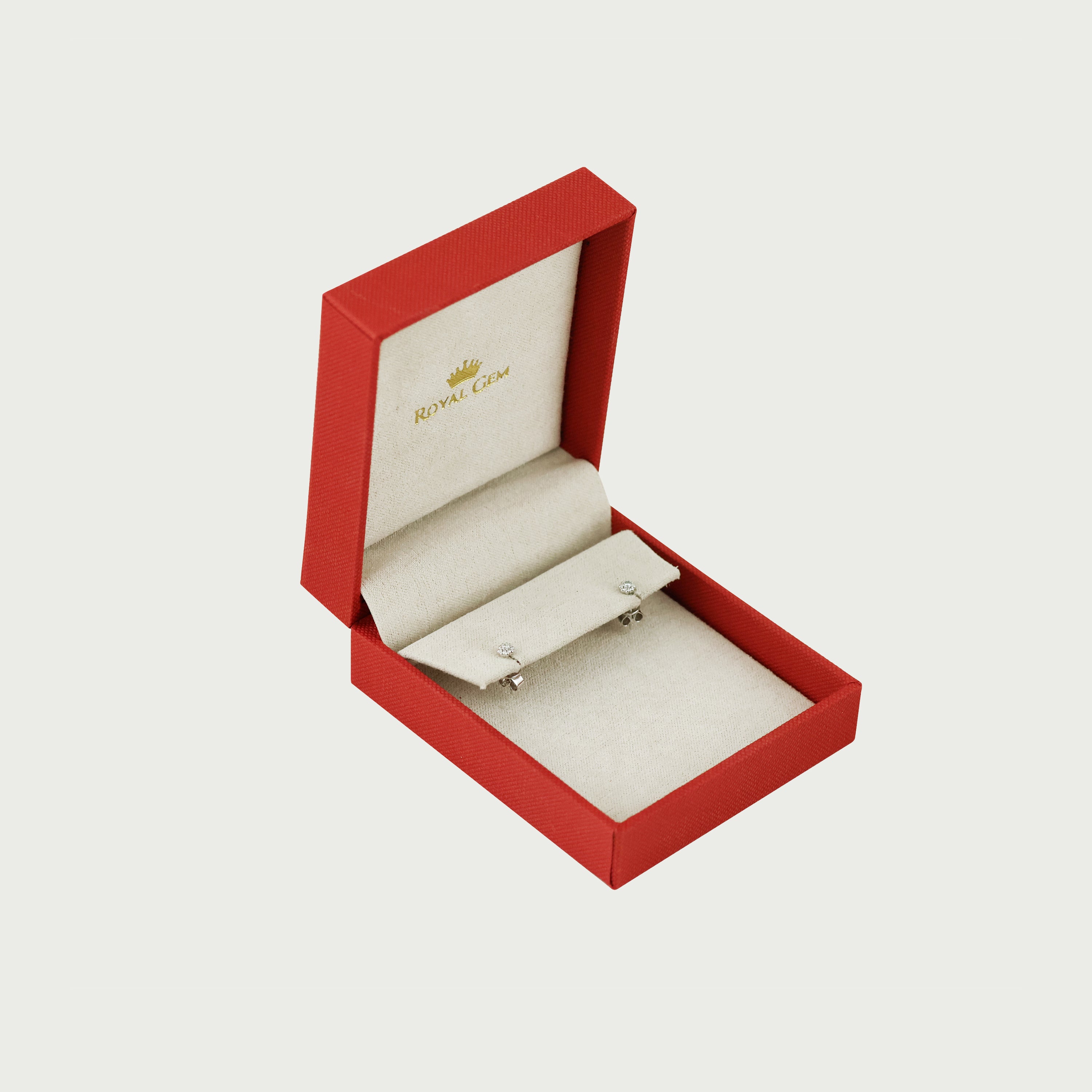 Floral Charm Diamond Stud Earrings