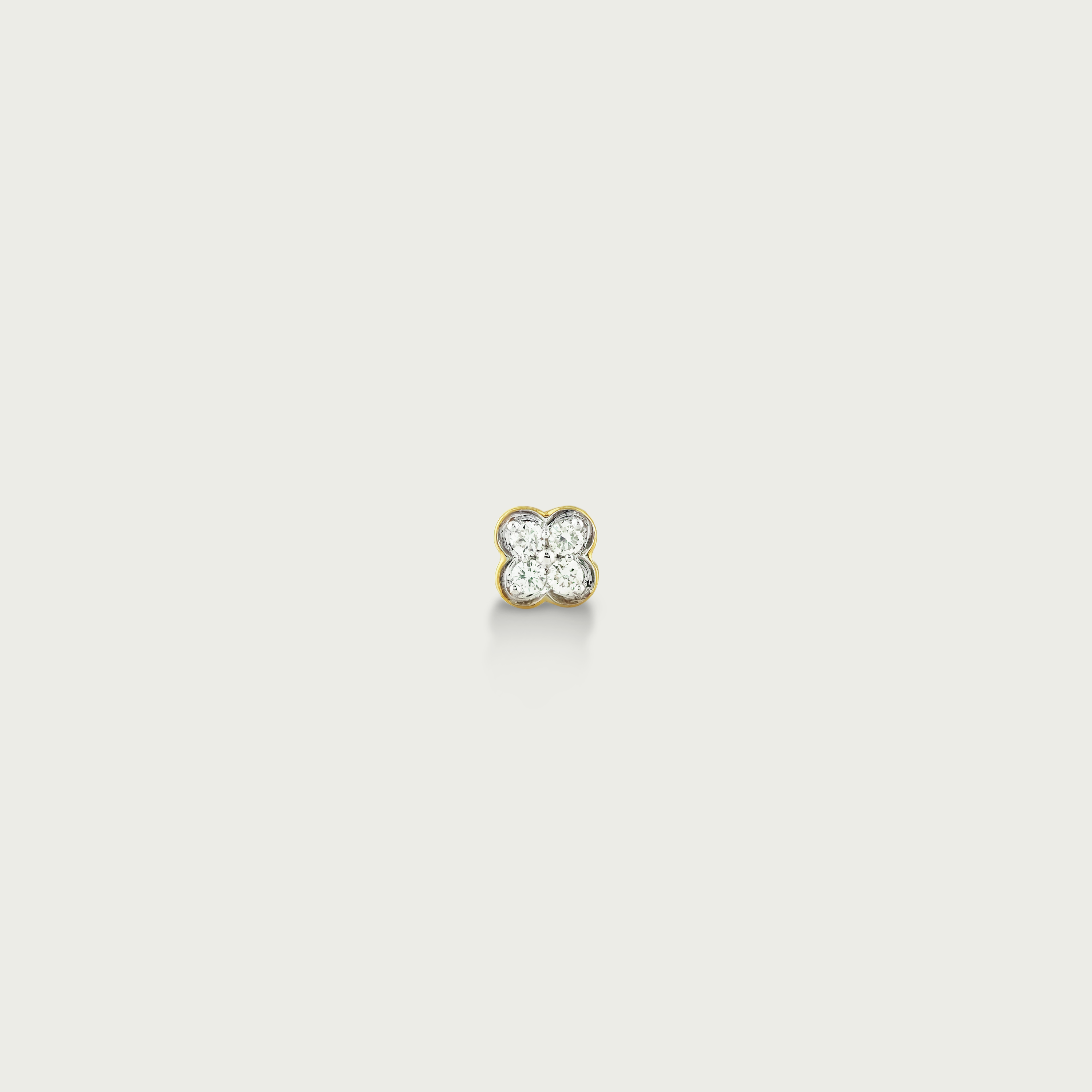 Floral Glow Diamond Stud Earrings