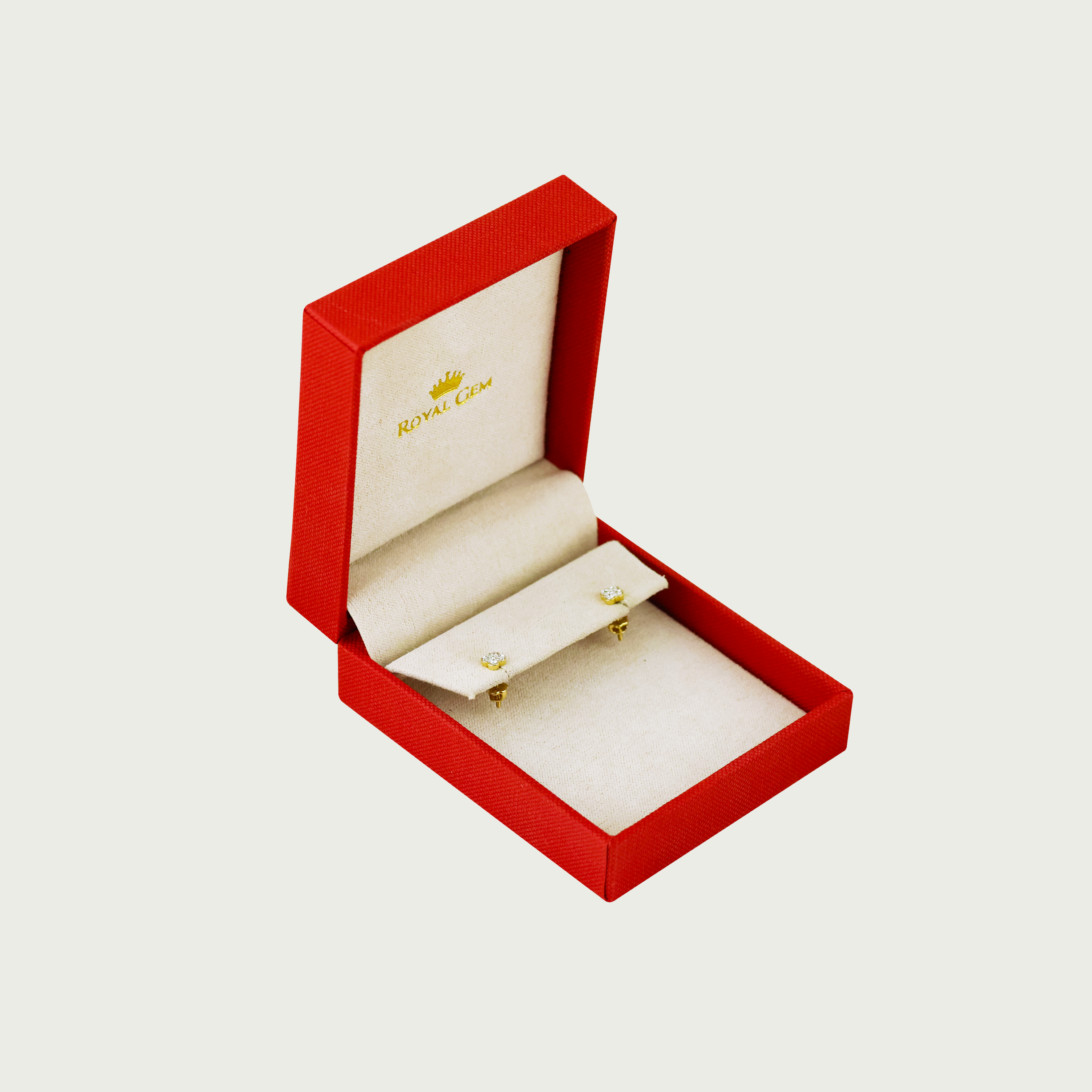 Floral Glow Diamond Stud Earrings