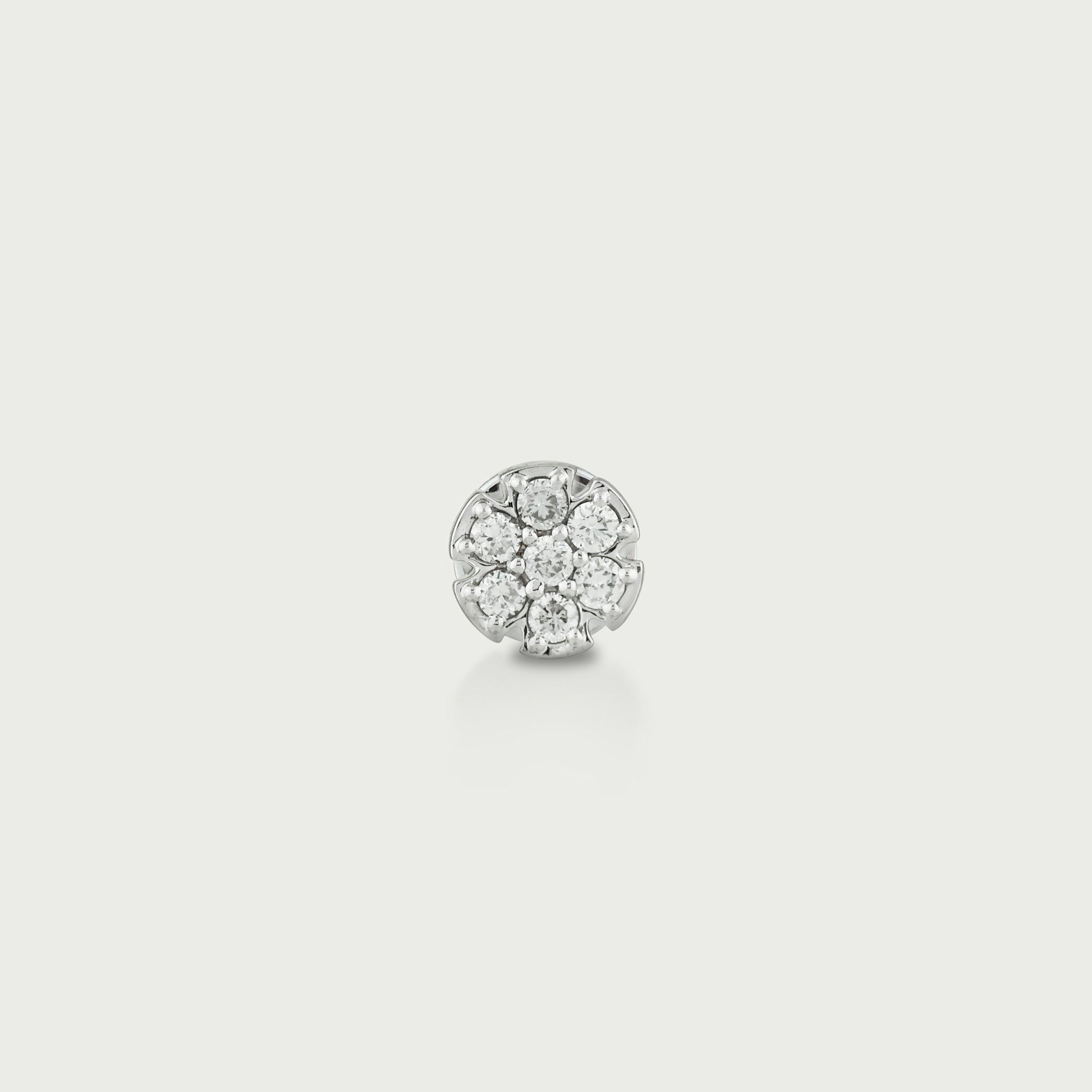 Floral Spark Diamond Stud Earrings