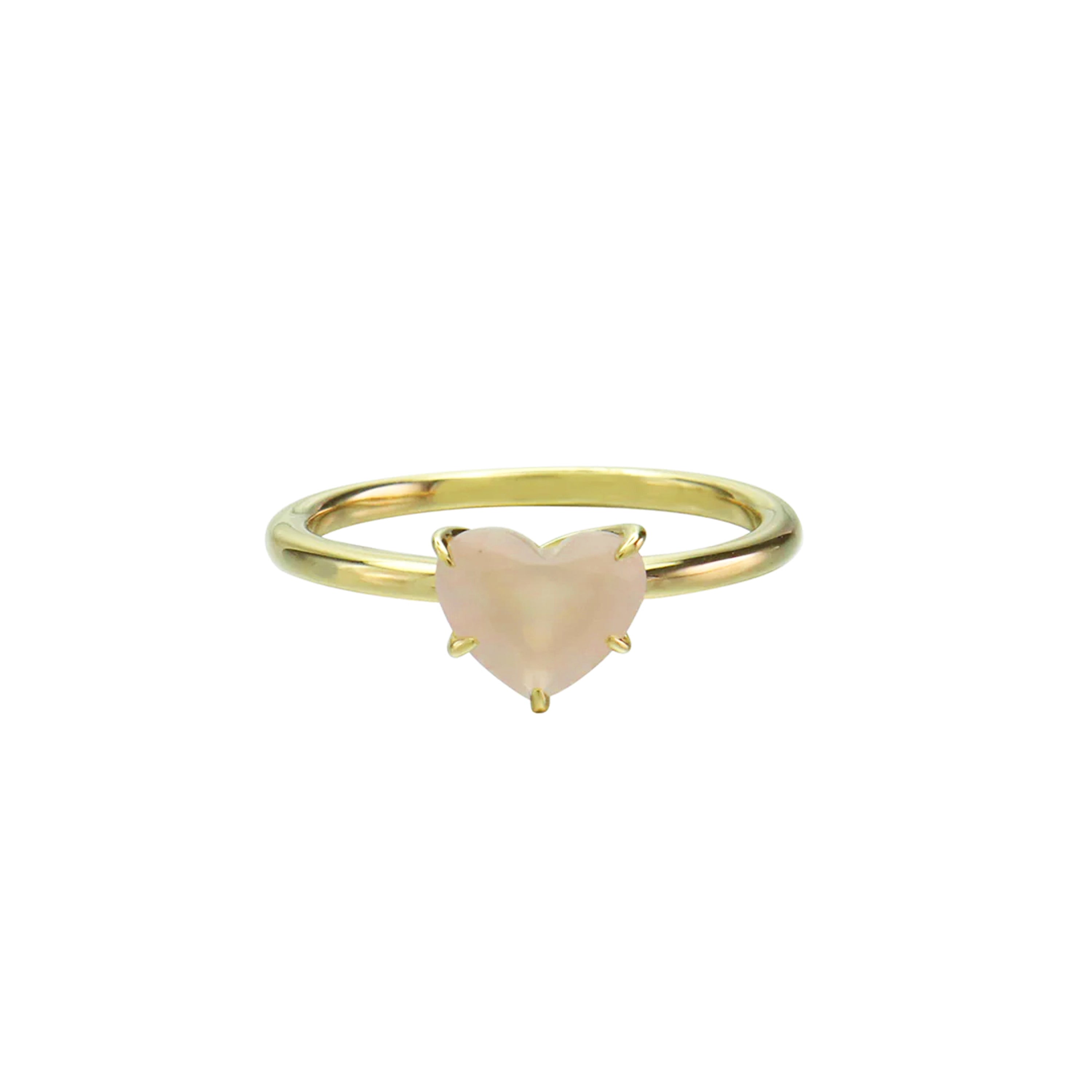 Pure Heart Rose Quartz Eternity Ring